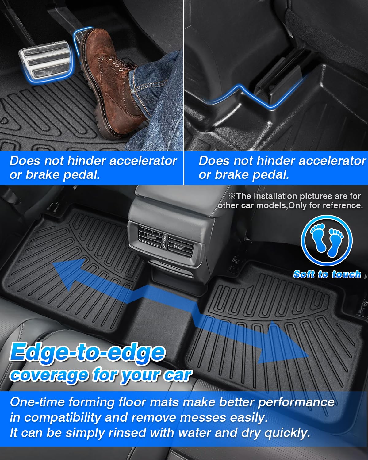 Cartist Floor Mats Custom Fit For Chevrolet/Chevy Trax 2024 2025 Accessories All Weather Floor Liners For Trax Heavy Duty Tpe Od
