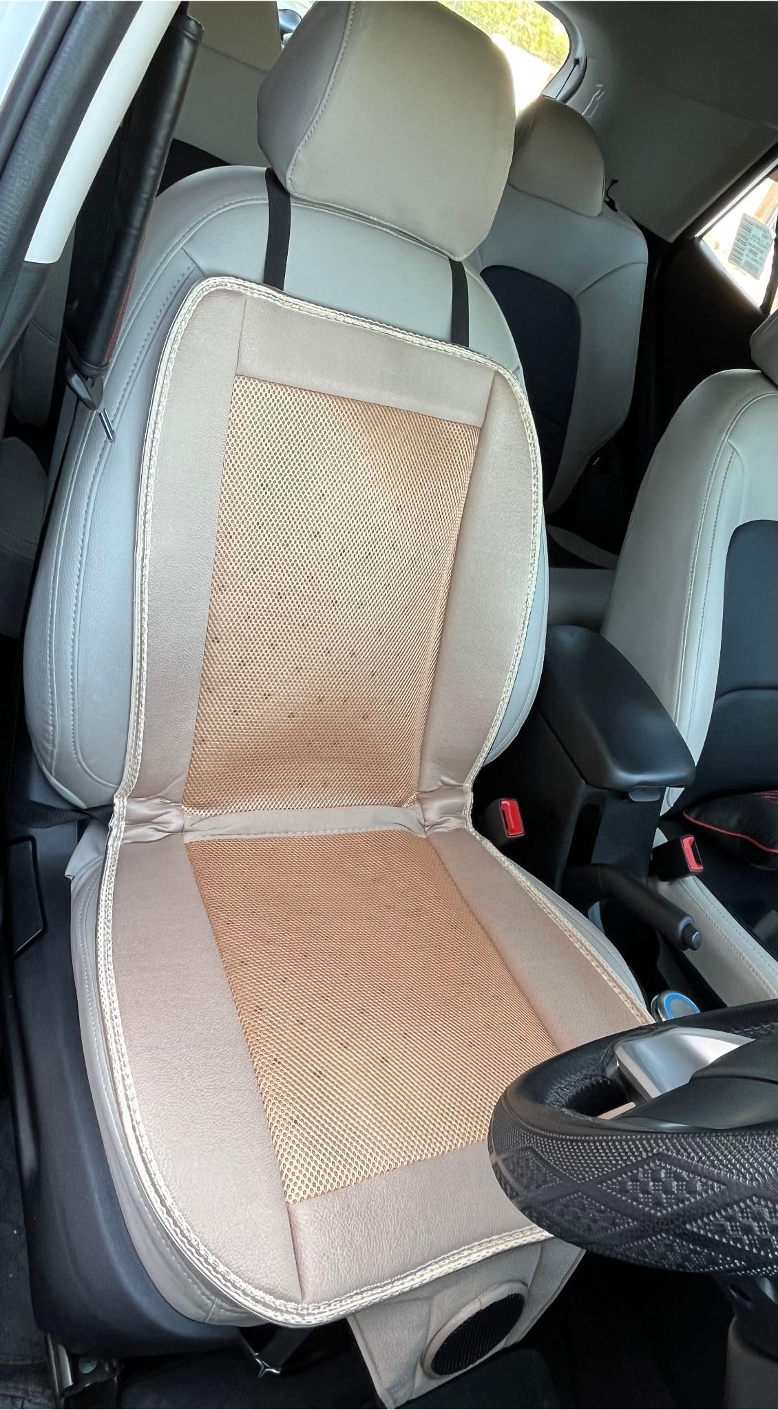 Brogbus Car Cooling Seat Cushion Cover Ventilated Seat Cover With Inbuilt Fans With Speed Control Cooling Seat For Driver Seat (