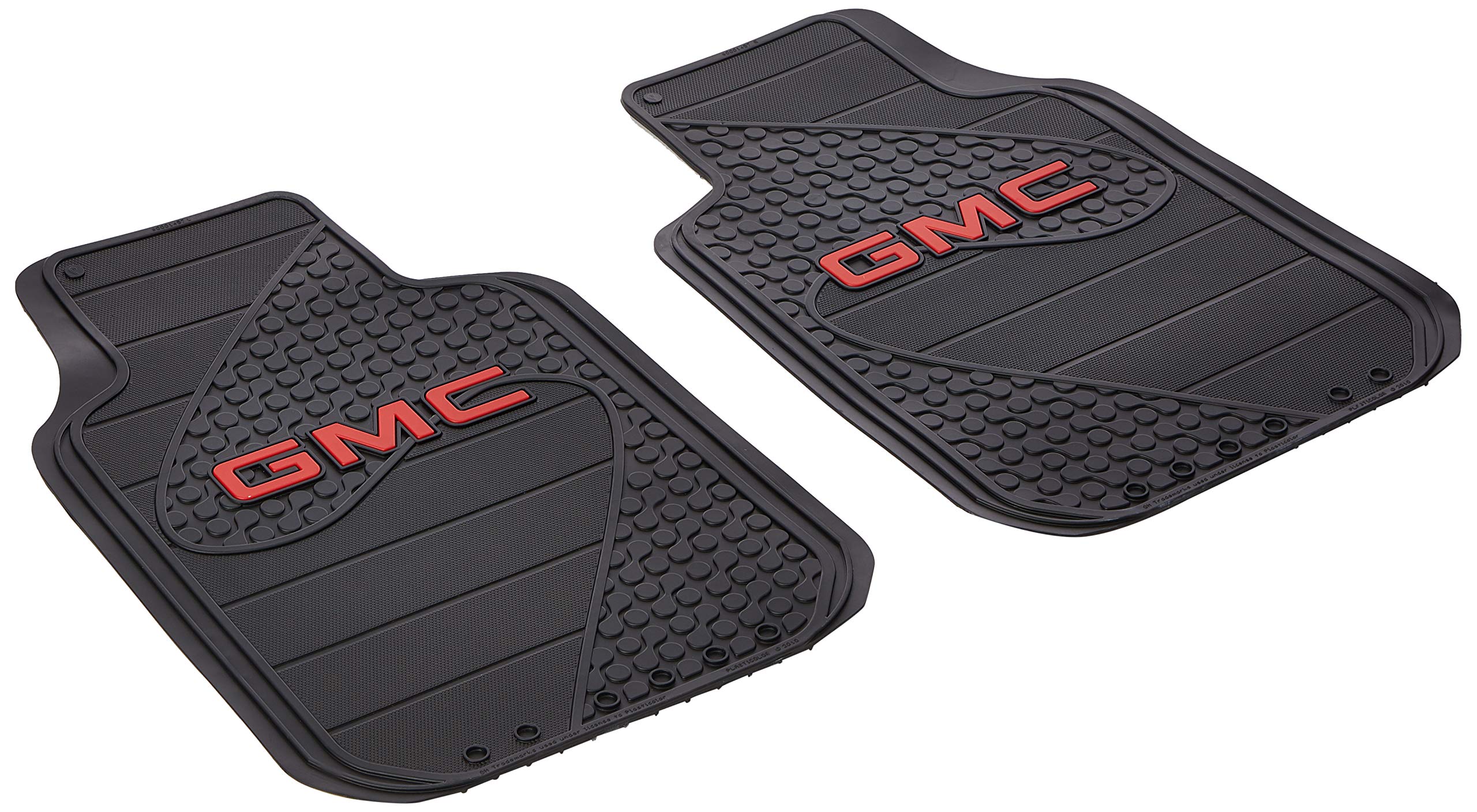 Plasticolor 001457R01 GMC Factory Floor Trim-to-Fit Left and Right Universal Floor Mat - Set of 2