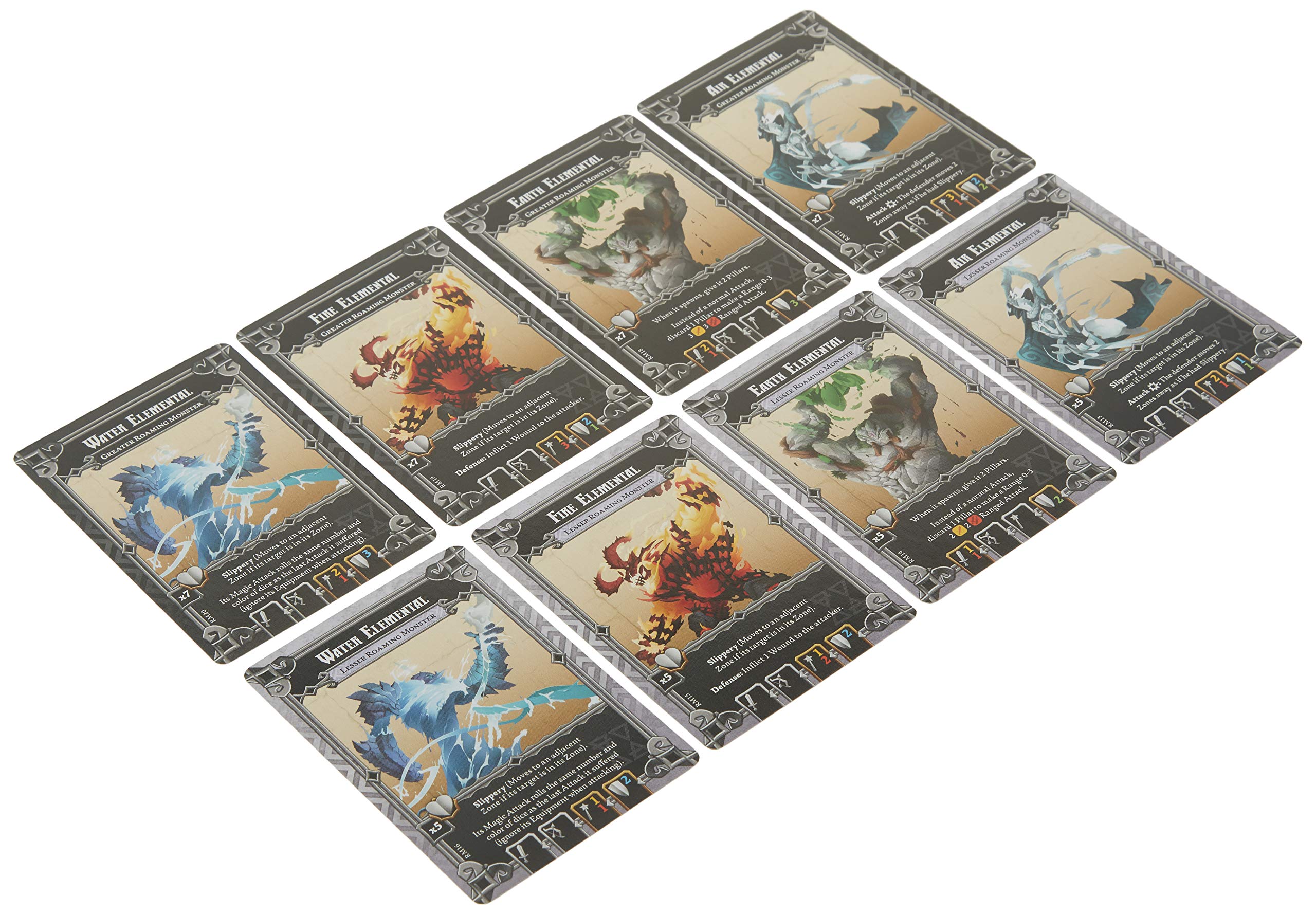 CMON Massive Darkness Elementals Miniatures, Model 50588, Multi-Color, Plastic