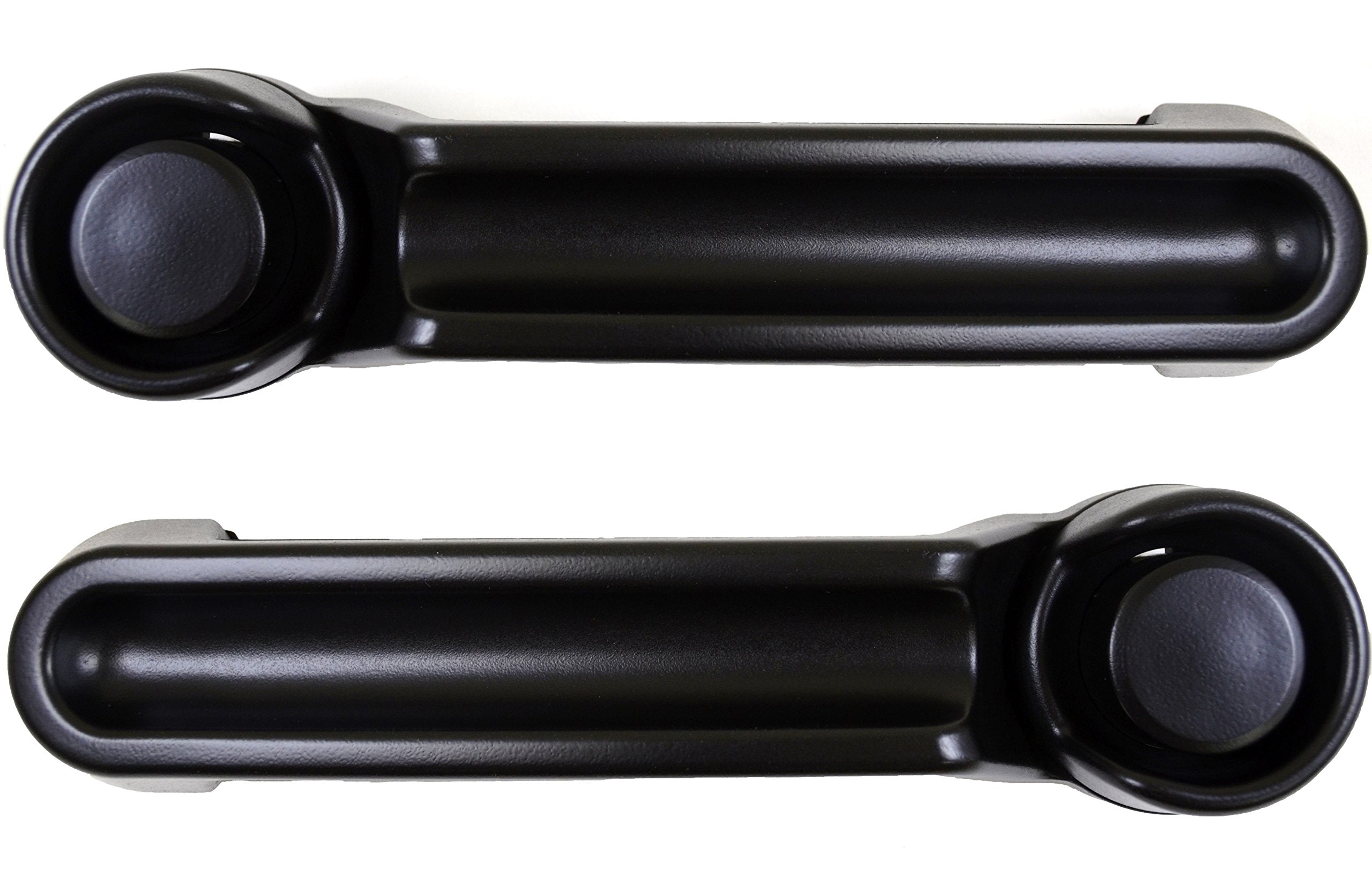PT Auto Warehouse CH-3302A-DP - Outside Exterior Outer Door Handle, Textured Black - Left/Right Pair