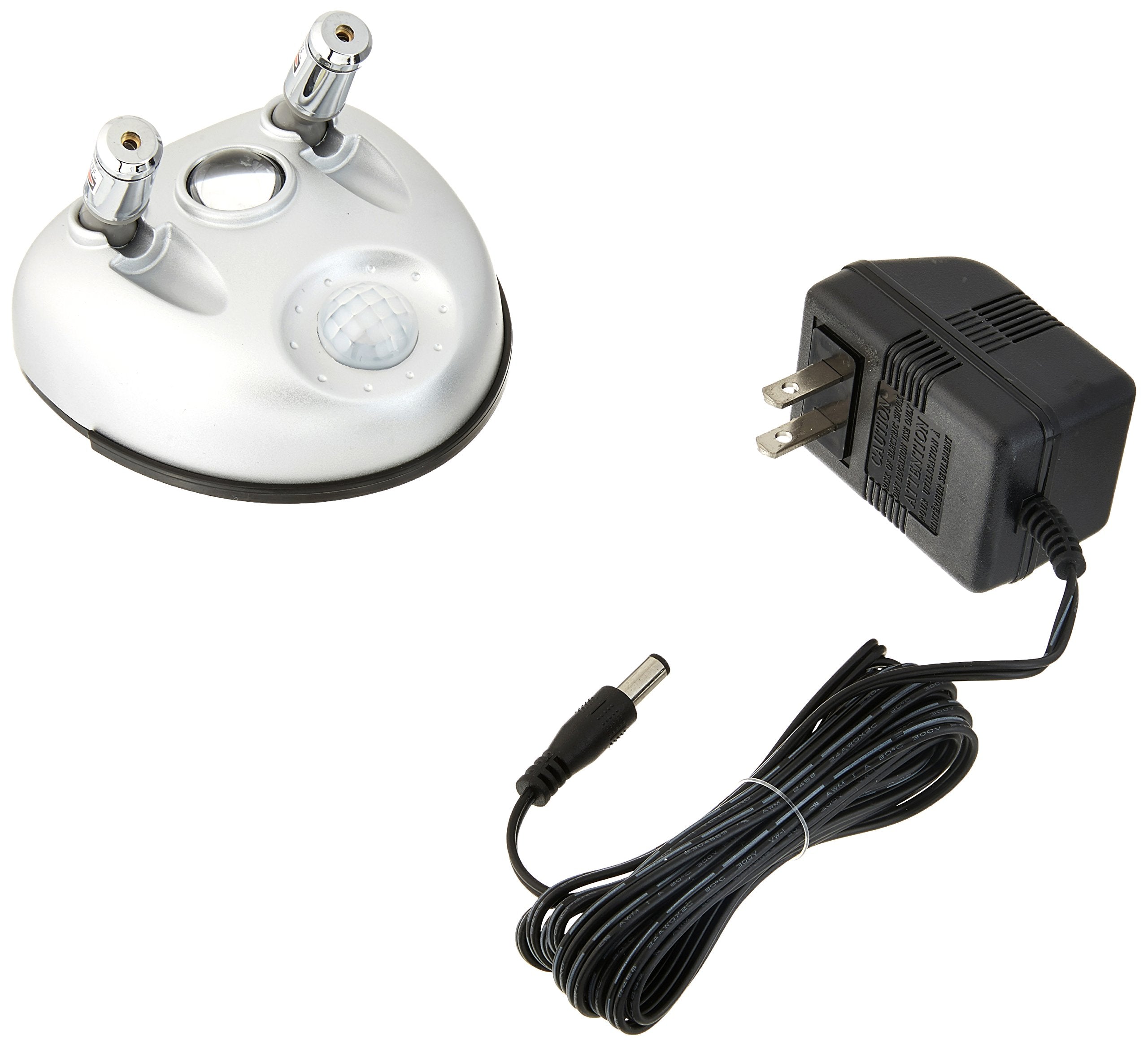 Maxsa 37314 Park Right Dual Laser Parking Guide with Motion Sensor LED light, Silver