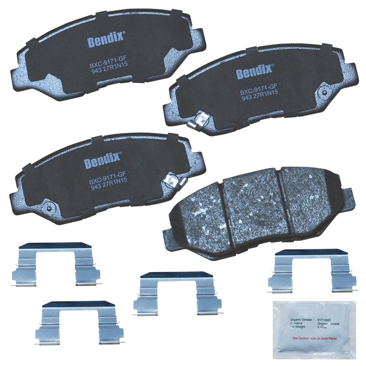 Bendix Priority1 Cfc943 Ceramic Front Brake Pads For Honda Pilot 2008-2003
