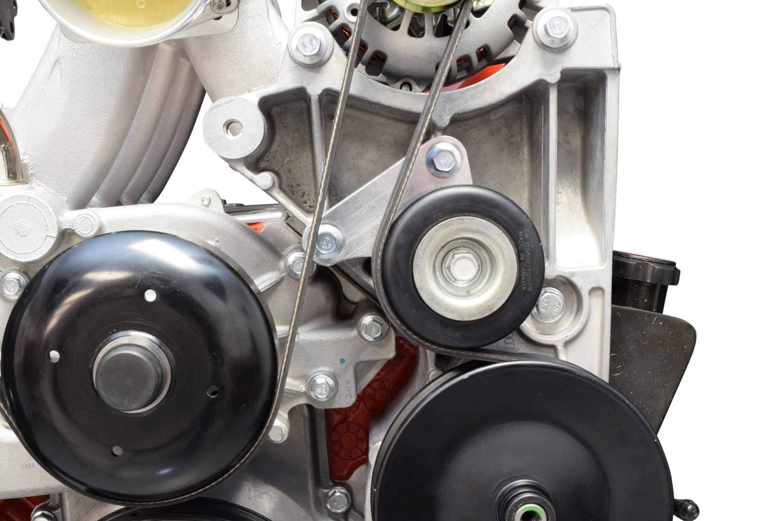 Ict Billet Ls Idler Pulley Relocation Bracket For Ls1 Intake Swap Lq4 Lq9 Lsx 4.8L 5.3L 6.0L Truck Bracket Alternator Power Stee