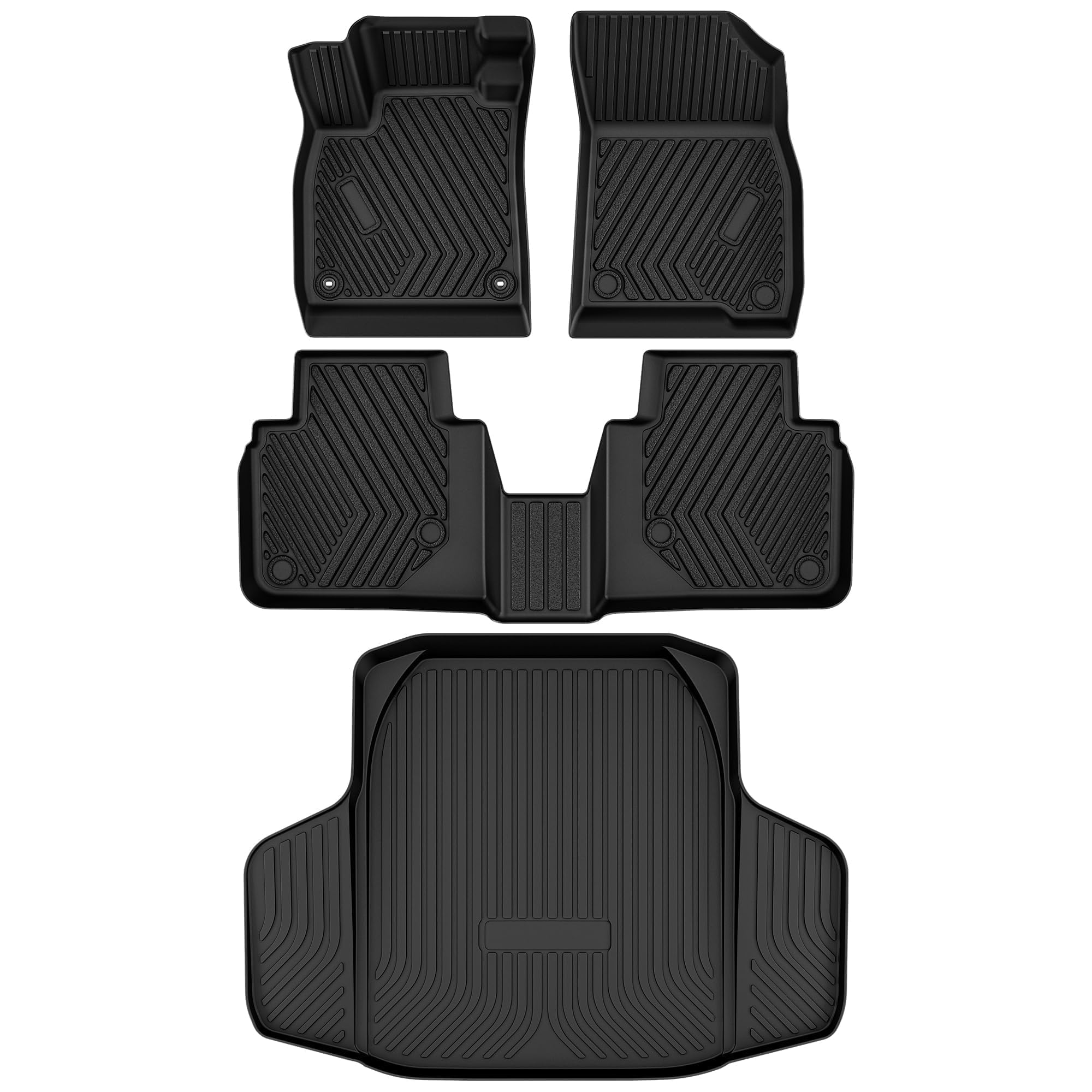 AUTOSAVER88 Floor Mats Fit for Honda Accord 2026 2025 2024 2023 (Gasoline & Hybrid), All Weather TPE Custom Fit Floor Liners 1st