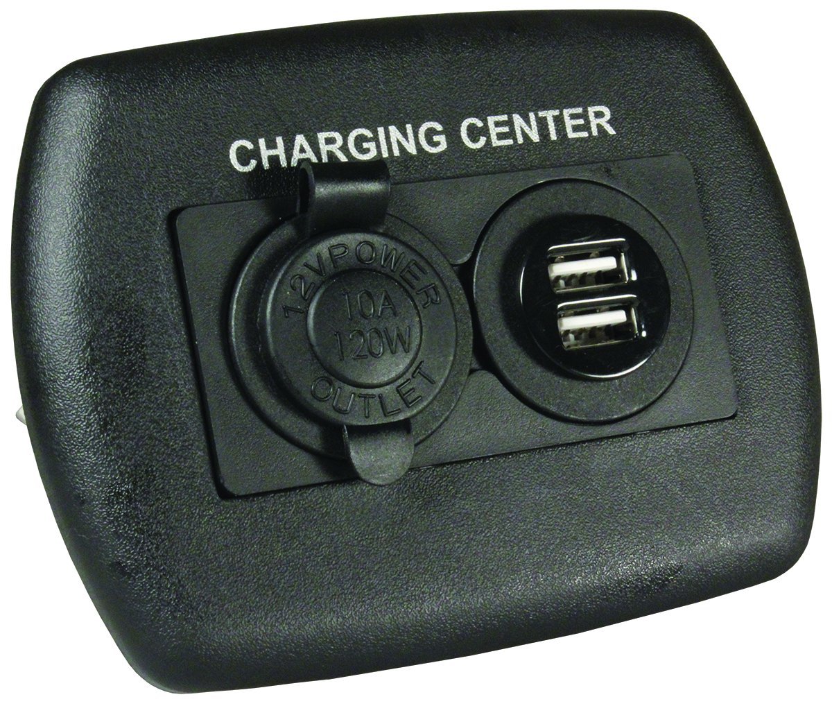 Jr Products 15095 12V/Usb Charging Center - Black