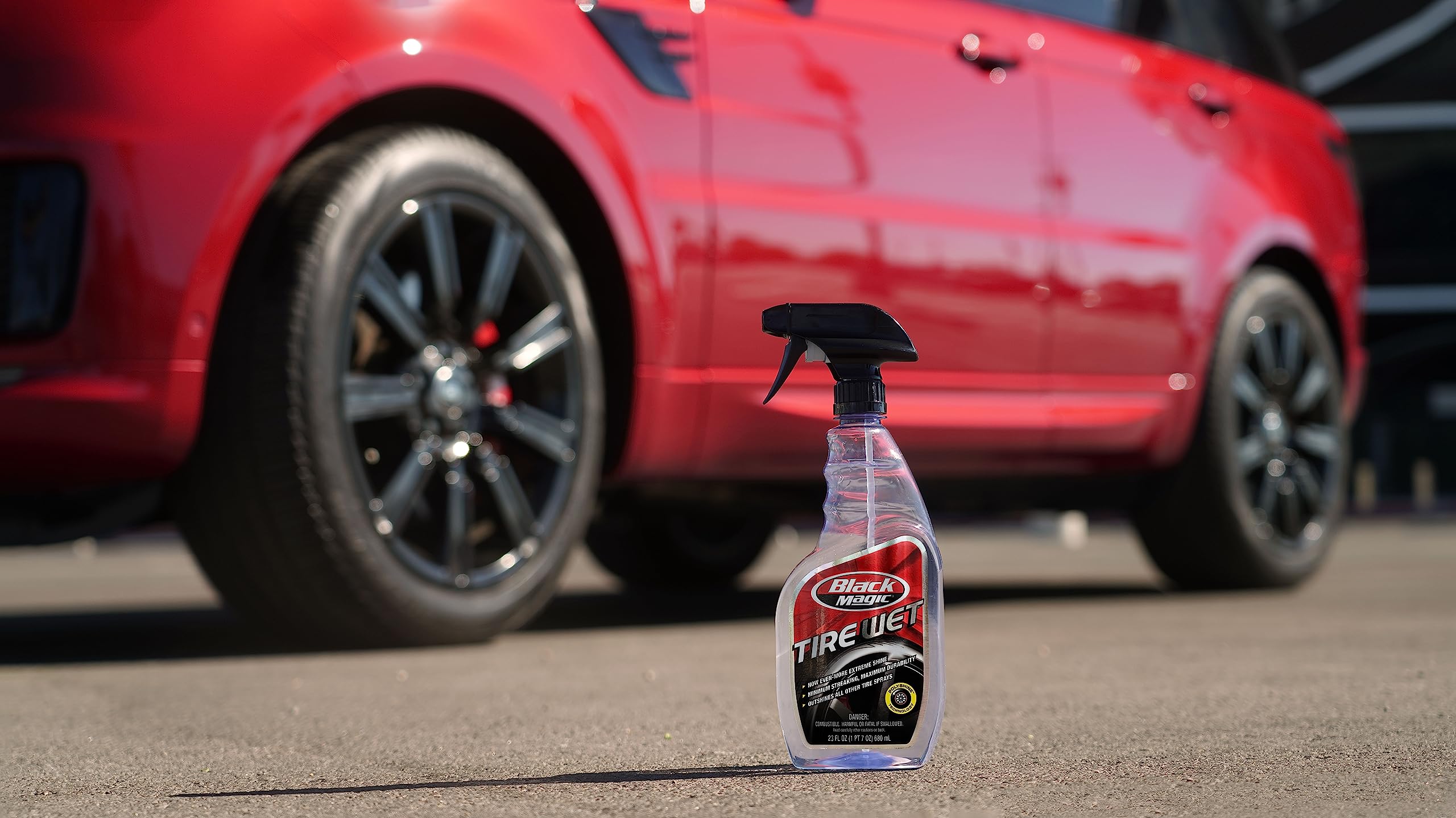 Black Magic Tire Wet, 23 oz. - Clear, Plastic, Model BM23, Pack of 1 - Premium Tire Shine for Enhanced Gloss and Protection