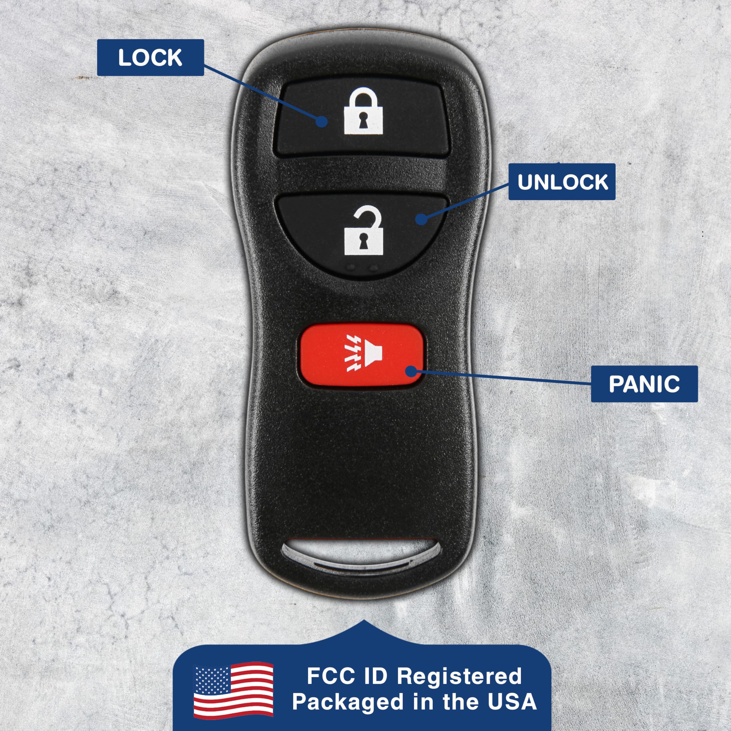 Keylessoption Keyless Entry Remote Control Car Key Fob Replacement For Kbrastu15, Cwtwb1U733 (Pack Of 2)