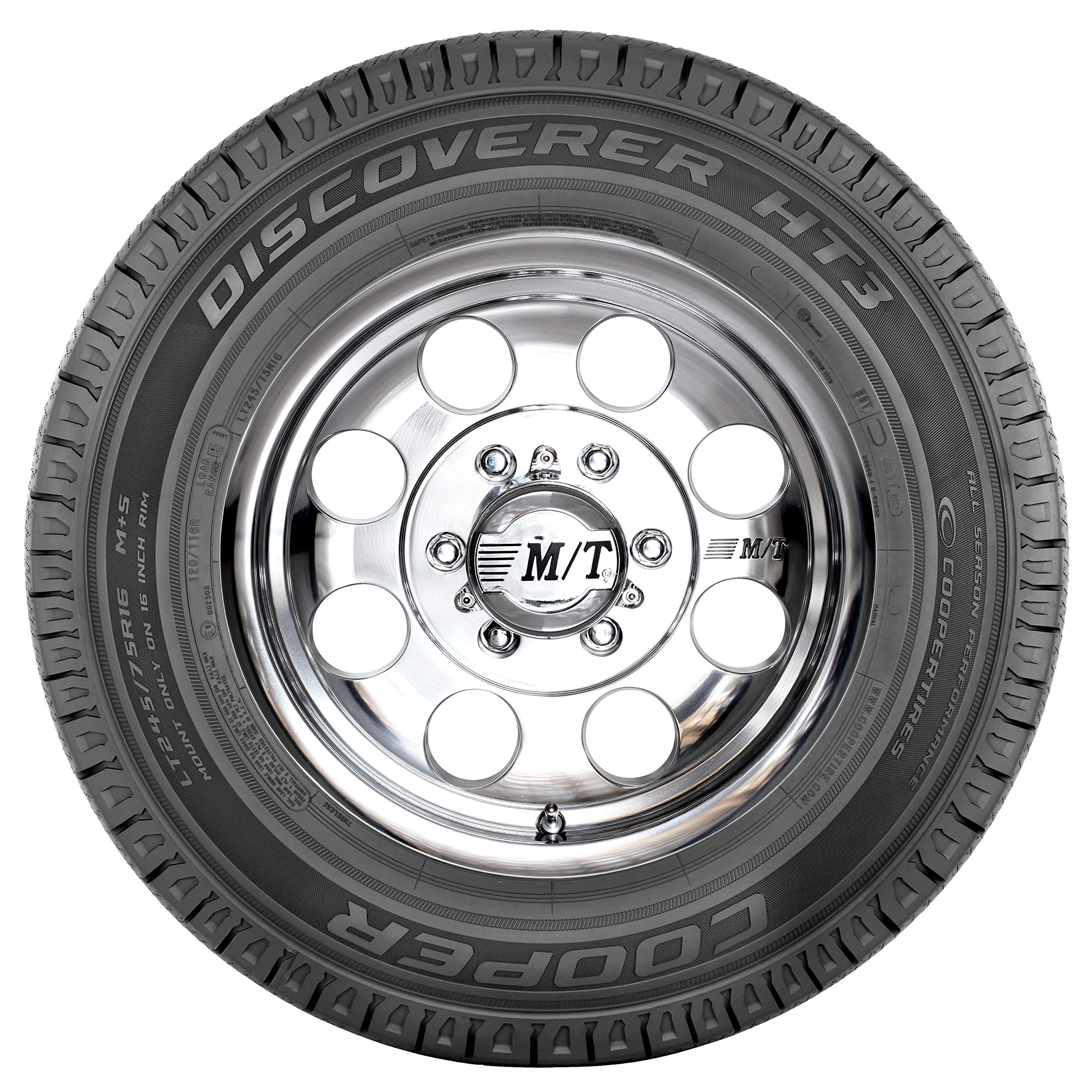 Cooper Discoverer HT3 All Season Truck Tire 235/65R16C 121/119R - Black, Model 170207003, Set of 1