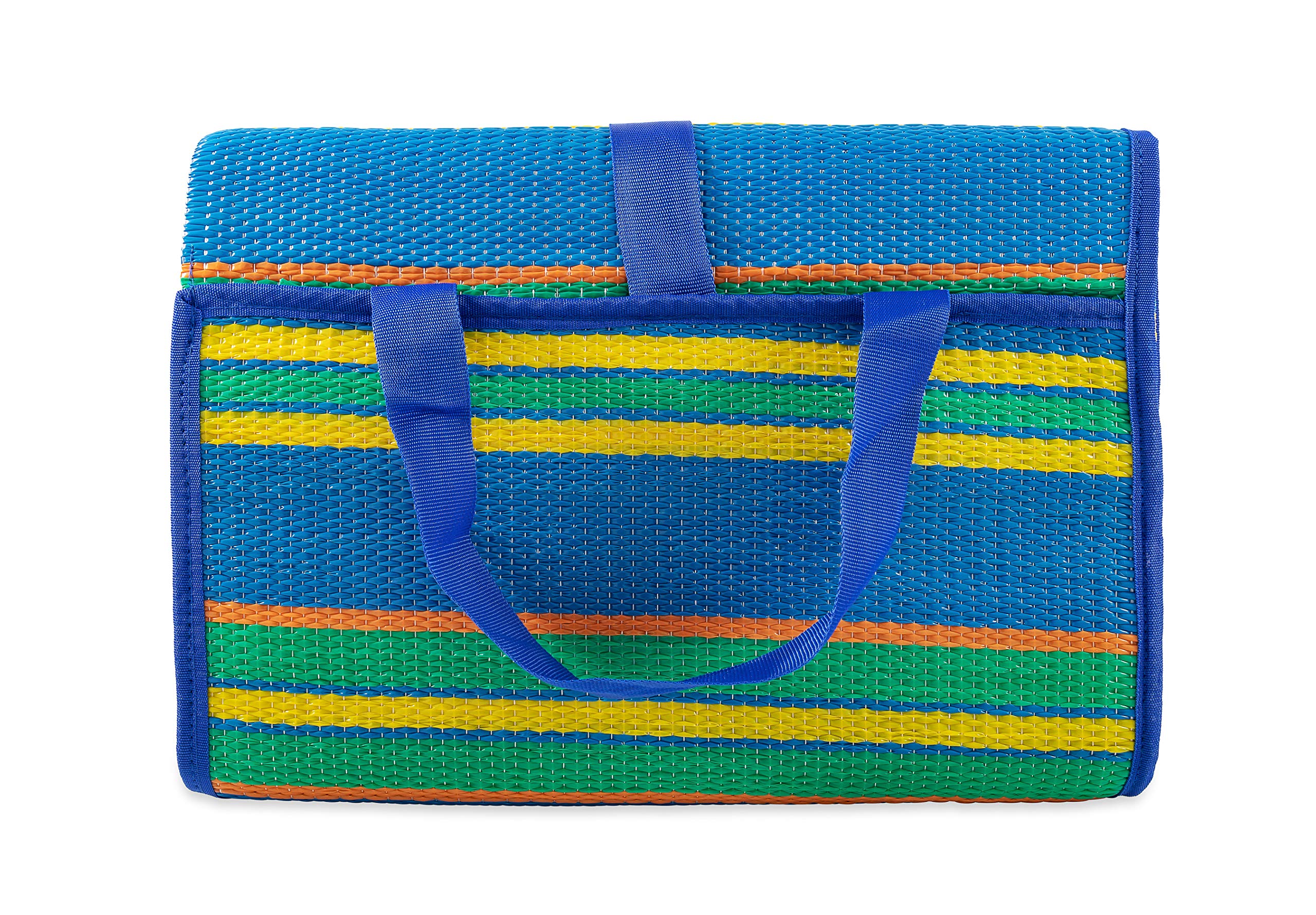 Camco Handy Mat - Weather-Proof Multi Color Outdoor Mat, 60" x 78", Model 42805, Perfect for Picnics, Beaches, RV, and Outings