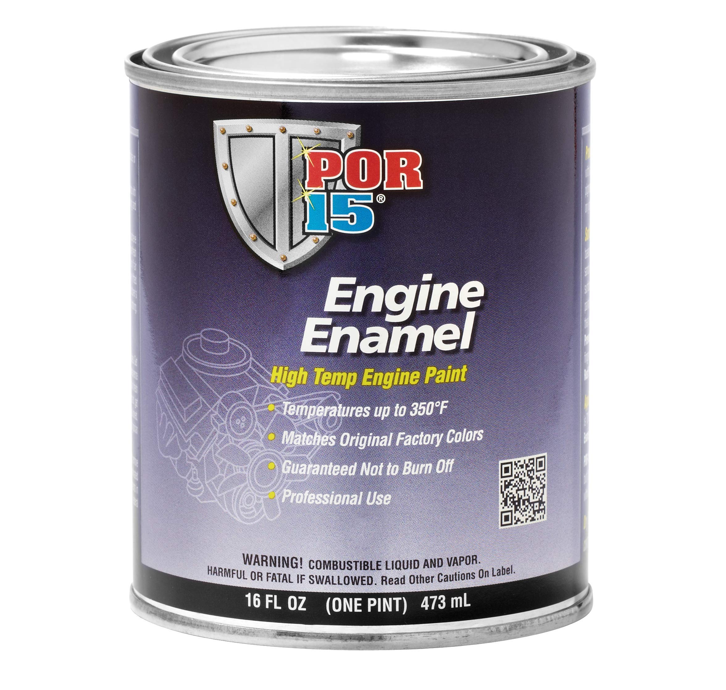 Por-15 High Temperature Engine Paint, Engine Enamel, 16 Fluid Ounces, Chevrolet Red