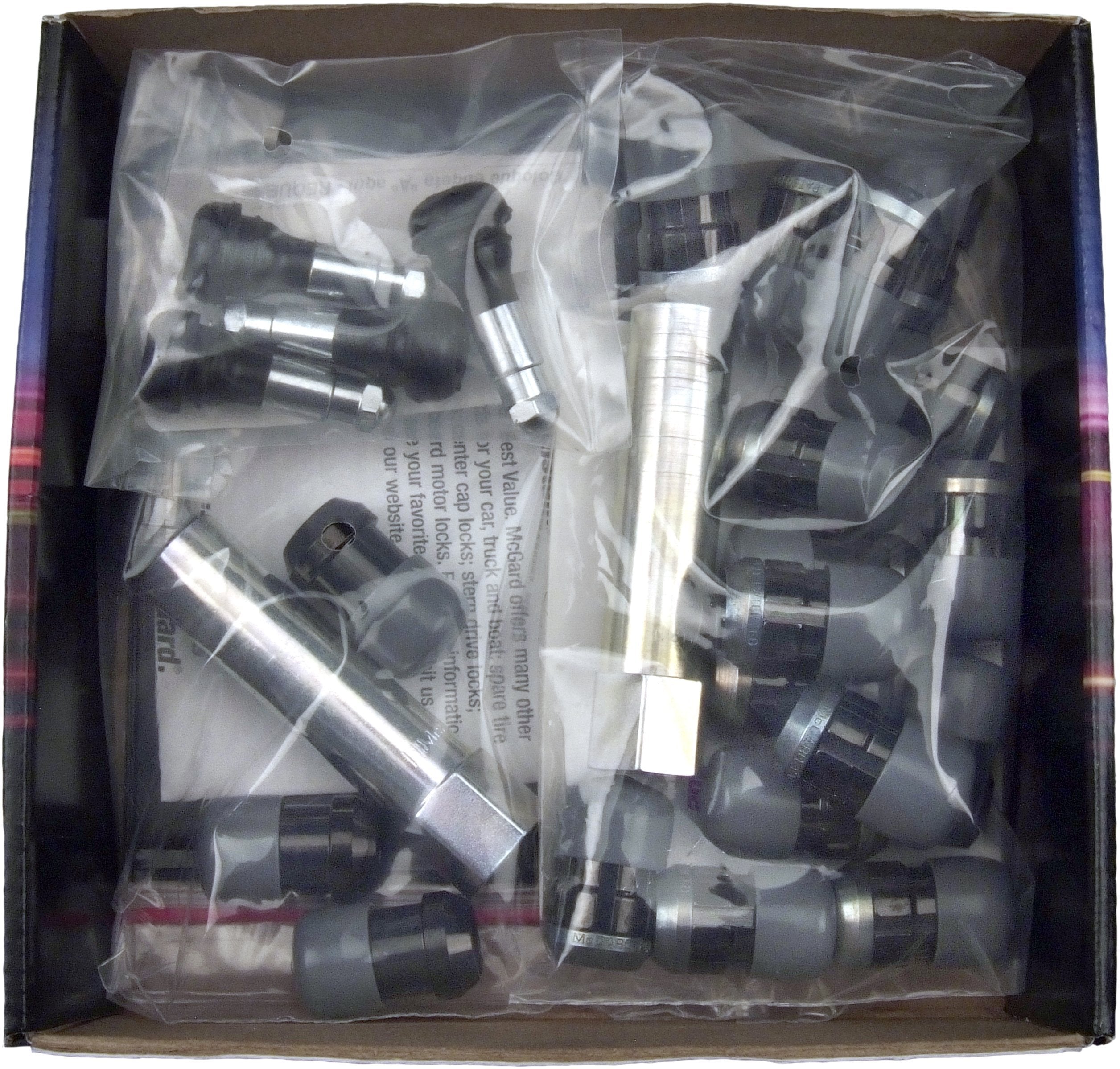 Mcgard 65554Bk Black Splinedrive Wheel Installation Kit (M12 X 1.25 Thread Size) - For 5 Lug Wheels