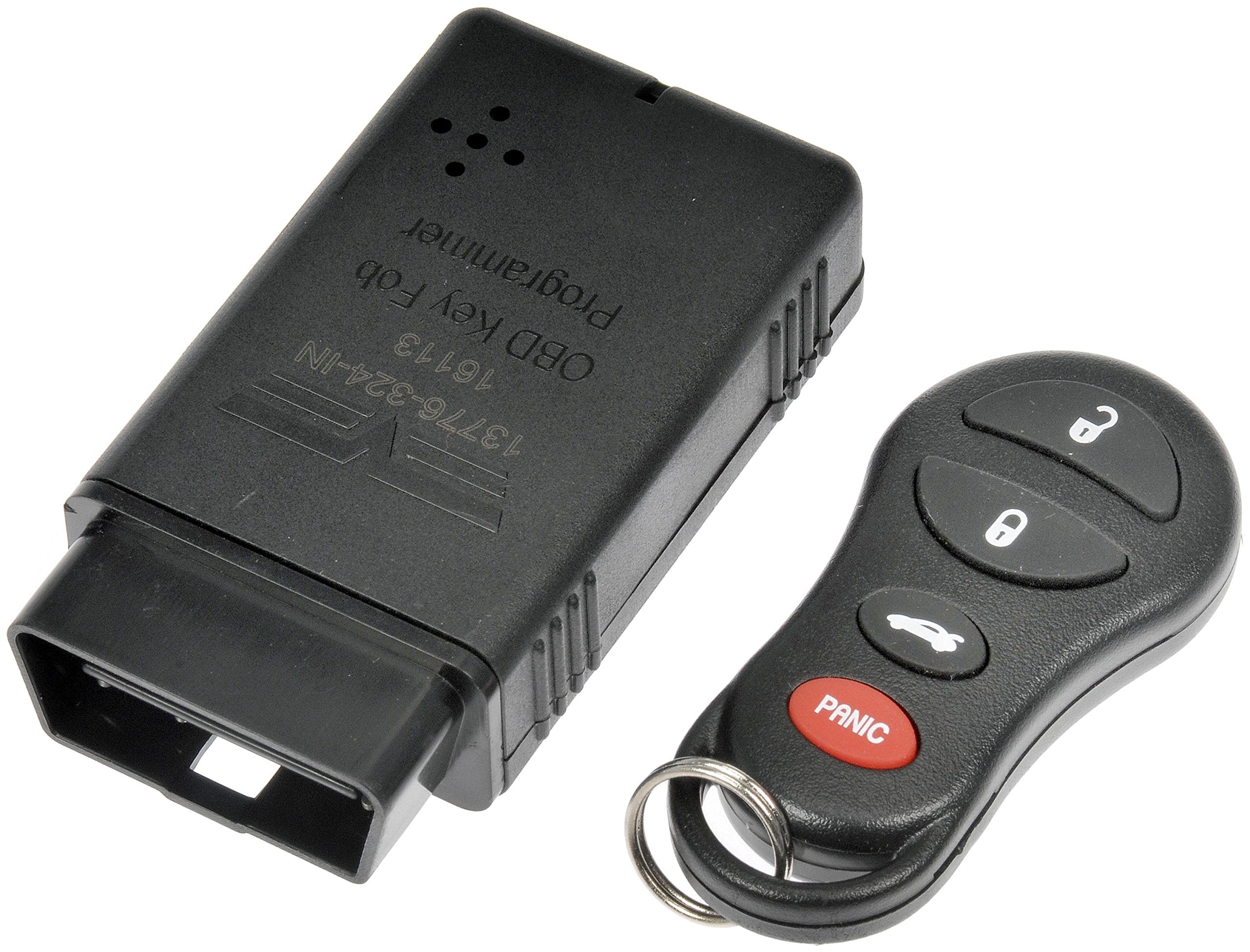 Dorman 13776 Keyless Entry Remote 4 Button Compatible With Select Chrysler / Dodge / Jeep Models (Oe Fix), Black