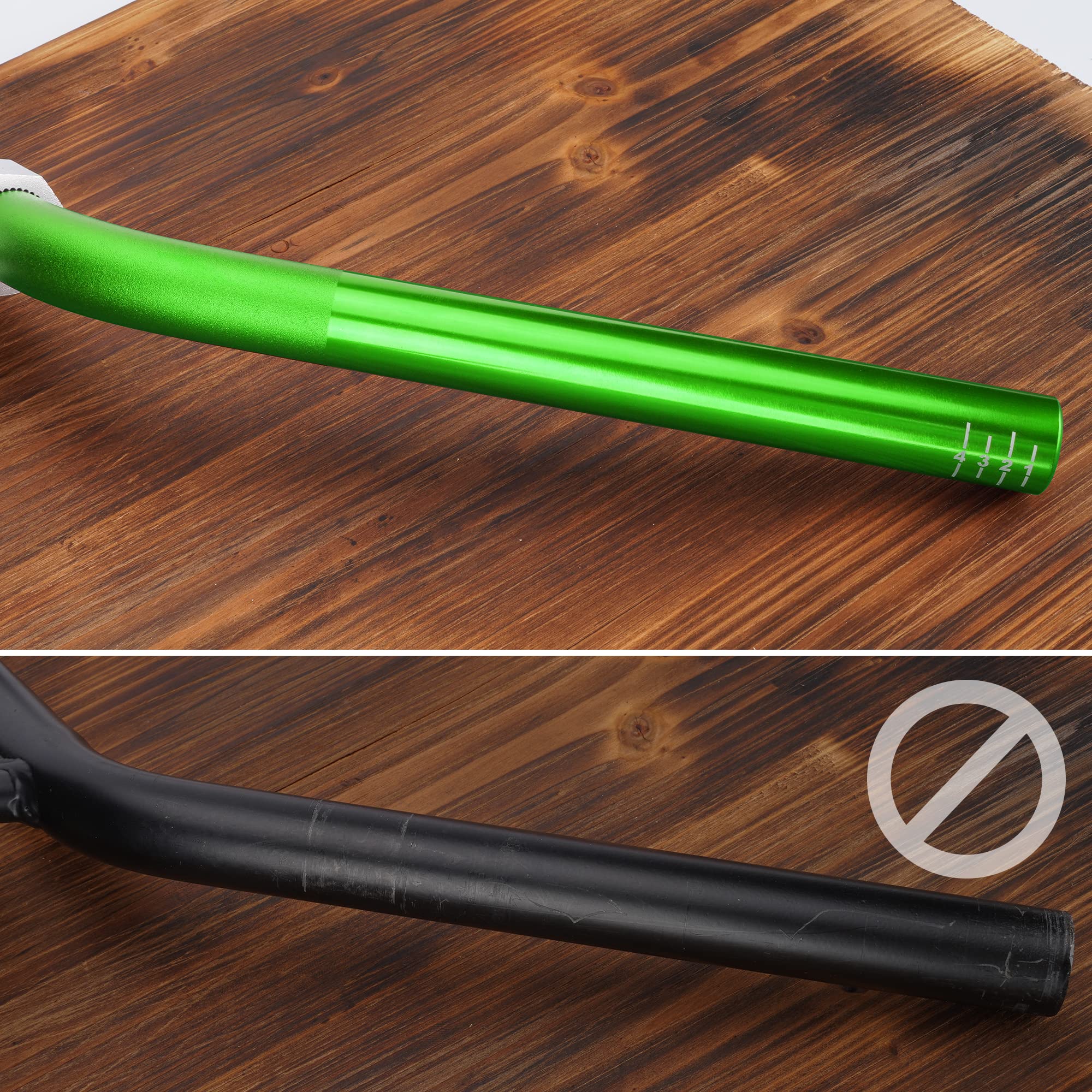 WEIYINGSI 7/8" Handle Bar Green with Foam Pad & Grips for CRF YZF KXF KLX RMZ DRZ Pit Dirt Bike Motocross