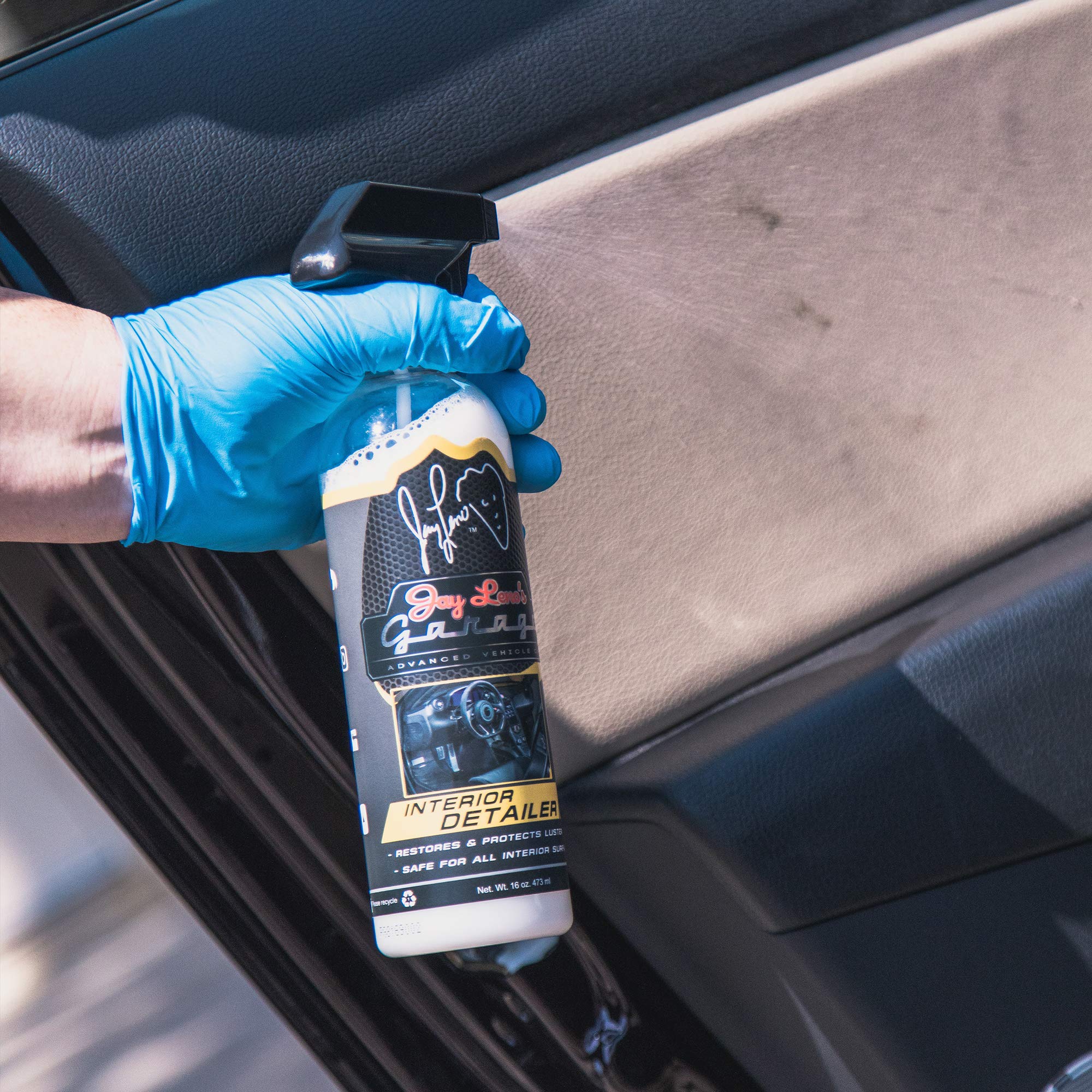 Jay Leno's Garage Interior Detailer - UV Protectant, 16 oz., White, Model JLG-ID