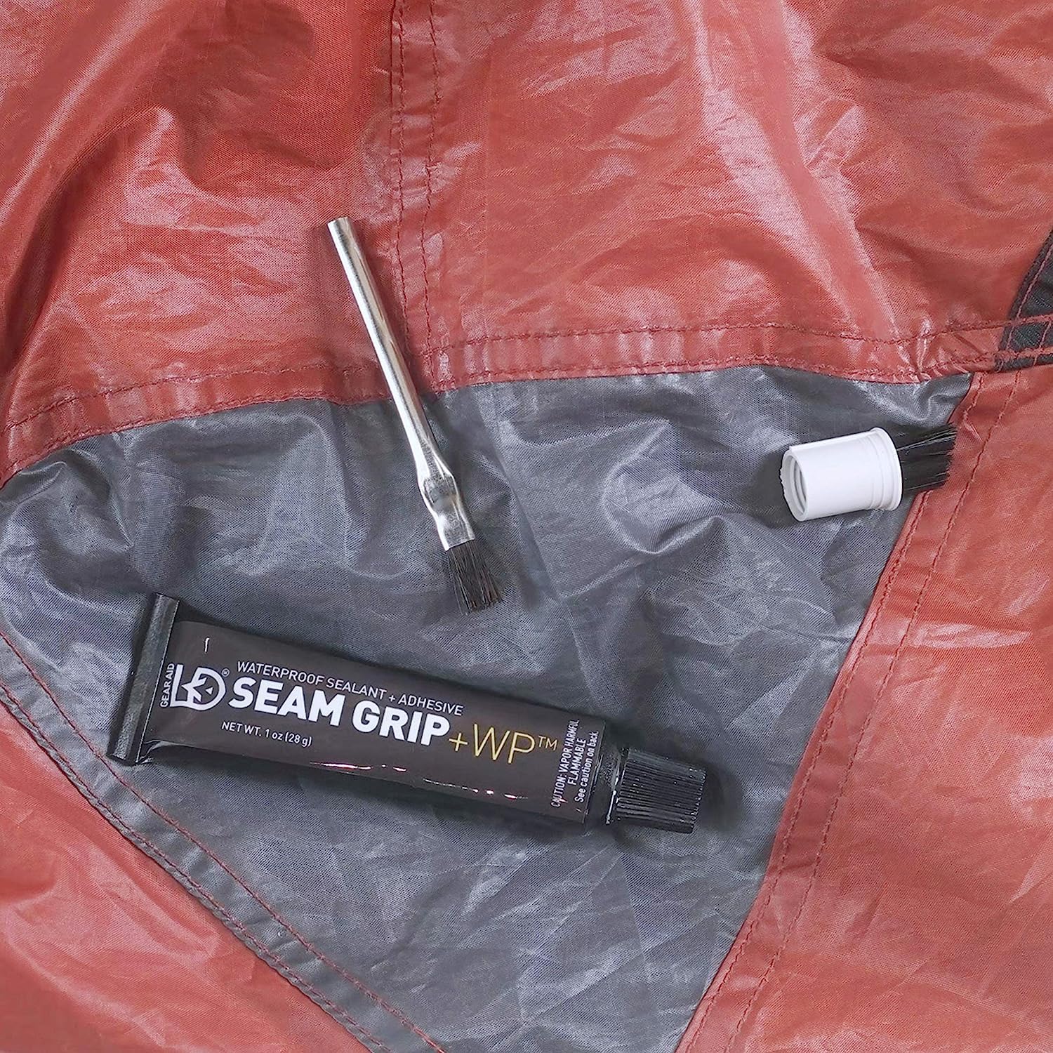 GEAR AID Seam Grip WP Waterproof Sealant & Adhesive, 1 oz, Clear, 2 Pack, for Tents & Outdoor Fabric, Model 10515