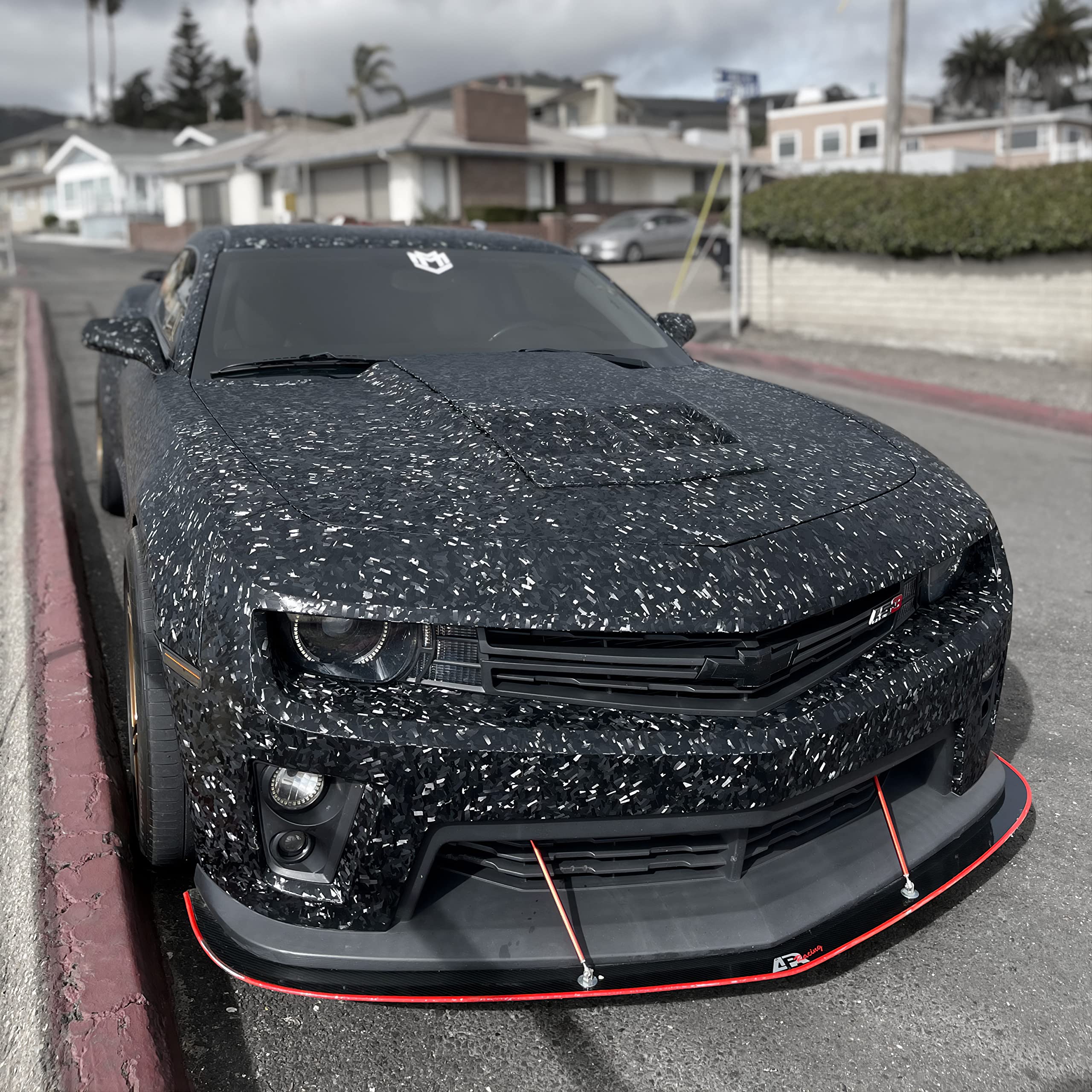 VViViD Forged Composite Carbon Vinyl Wrap - 50ft x 5ft, Black, Durable Vinyl Material