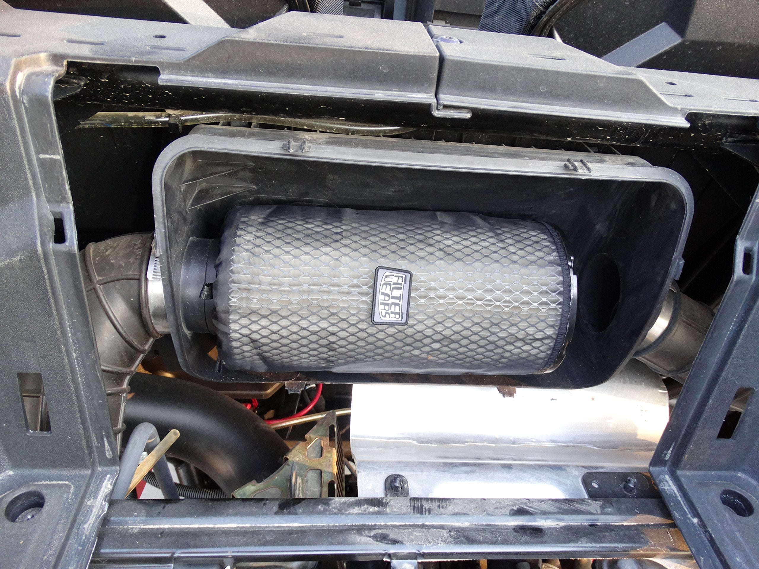 Filterwears Pre-Filter F134K For Polaris Rzr Xp 1000 Stock Air Filters 1240822 1240957 1241084 7082097, K&N Pl-1014; Black