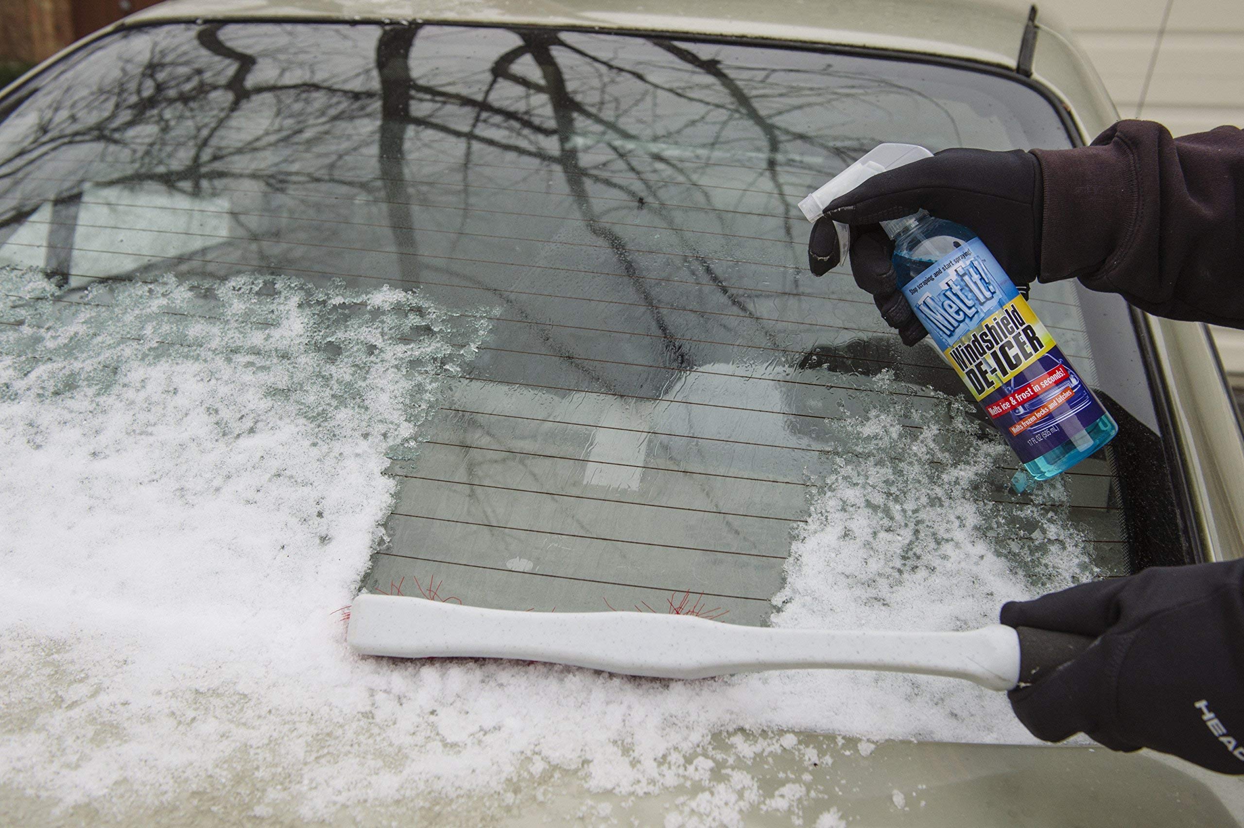 E·Z·R Windshield De-Icer Spray - 17 Fl Oz Snow Melting Defrost Liquid for Ice & Frost Removal, Model CL9972