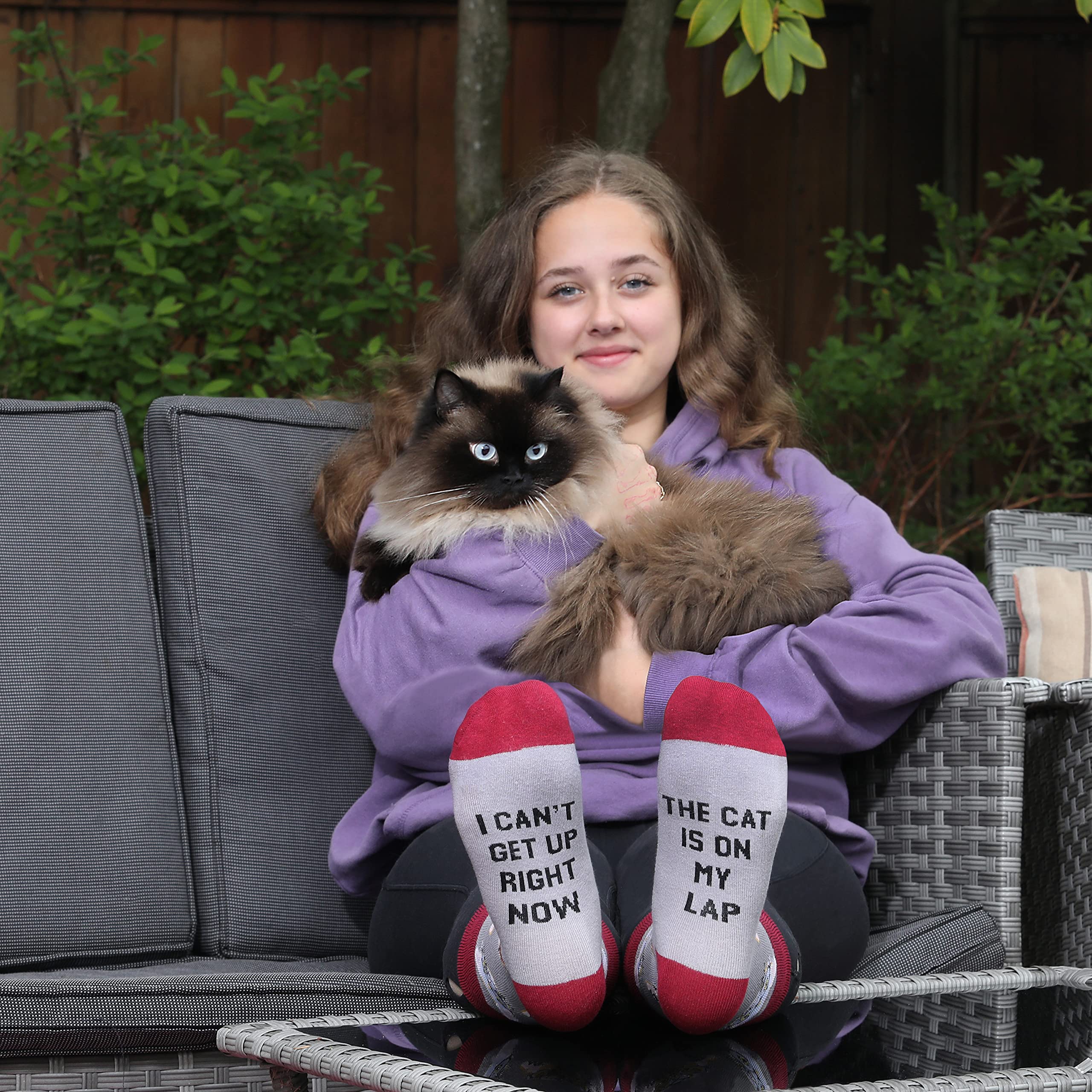 Cavertin Women's Cat Lover Novelty Socks Gift Box - One Size, Fun Designs for Dog Moms, Book Lovers, Llama, Unicorn, Sloth, Corgi