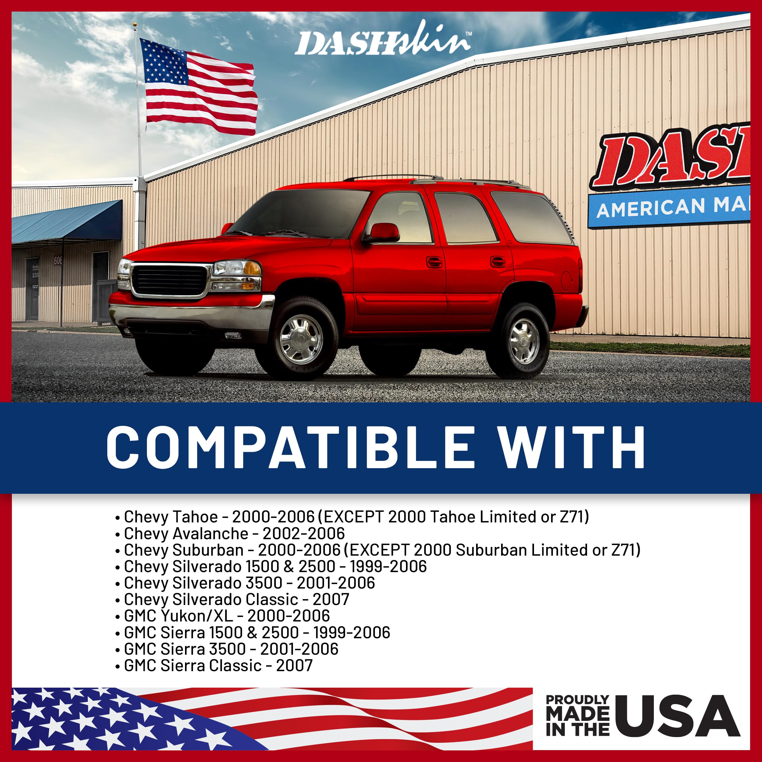 DashSkin Molded Dash Cover for 2000-2006 Tahoe, Suburban, Yukon, Avalanche & 1999-2006 Silverado, Medium Neutral (Light Tan) - Made in USA