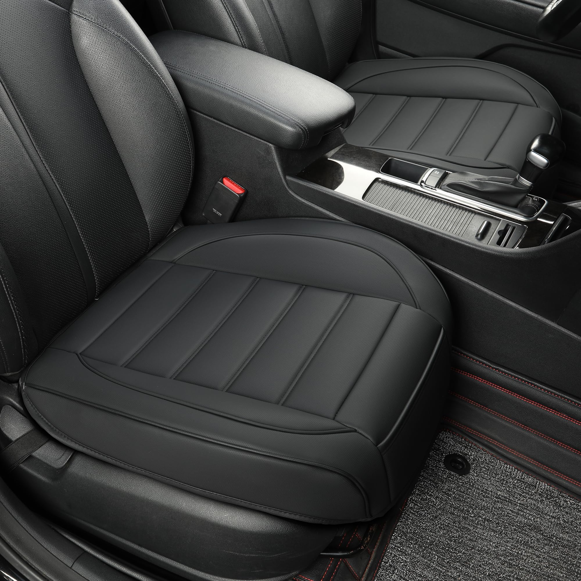 Vankerful 2 Pack Leather Front Car Seat Covers,Bottom Seat Covers for Cars,Driver Car Seat Cover,Luxury Seat Protectors,Waterpro