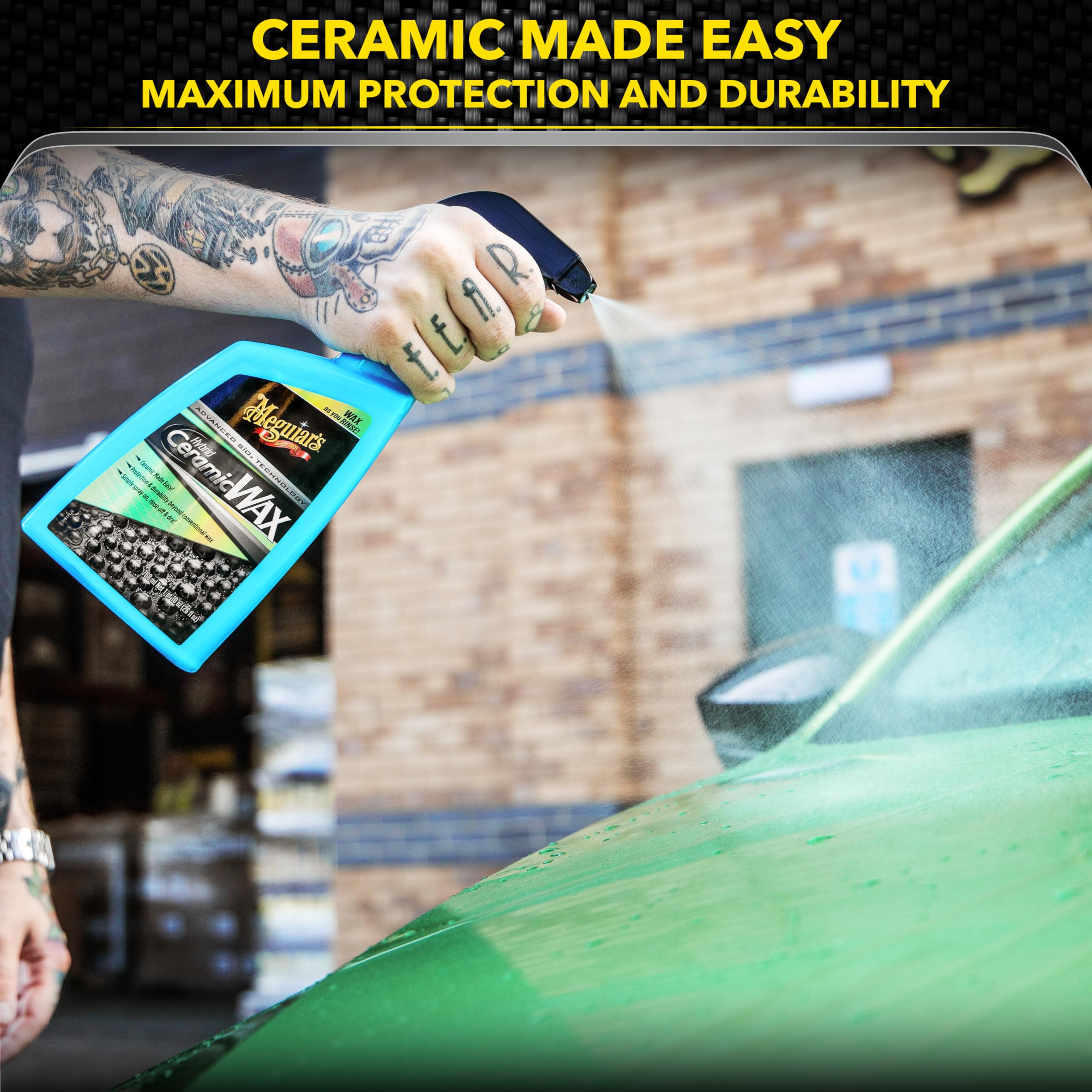 Meguiar'S G190526Eu Hybrid Ceramic Spray Wax 768Ml Advanced Sio2 Technology