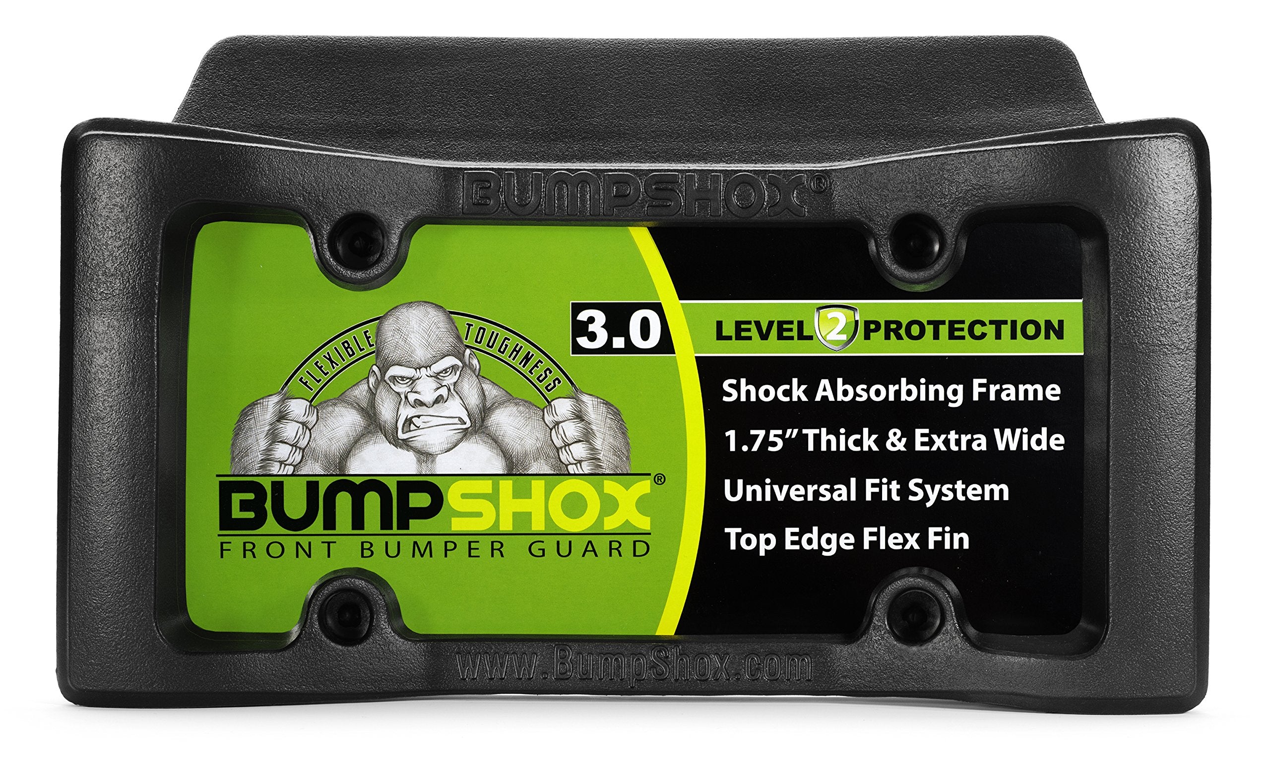 BumpShox Front Bumper Guard & Protection Frame - Tough Metal, 1.75" Thick, Model BSX