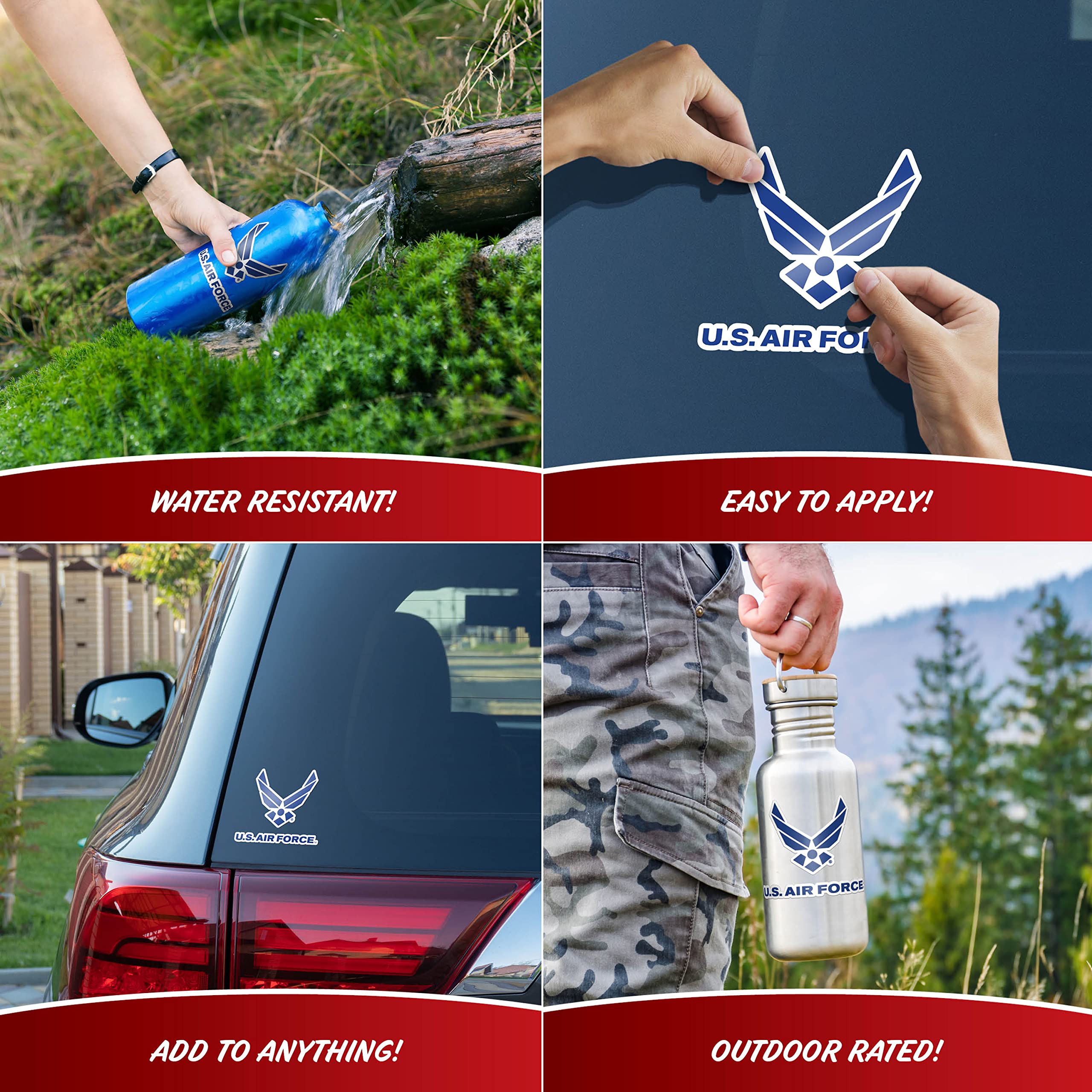 United States Air Force Decals - Officially Licensed Large 5.5'' Usaf Logo Truck Car Window Stickers Vinyl Military Sticker Deca