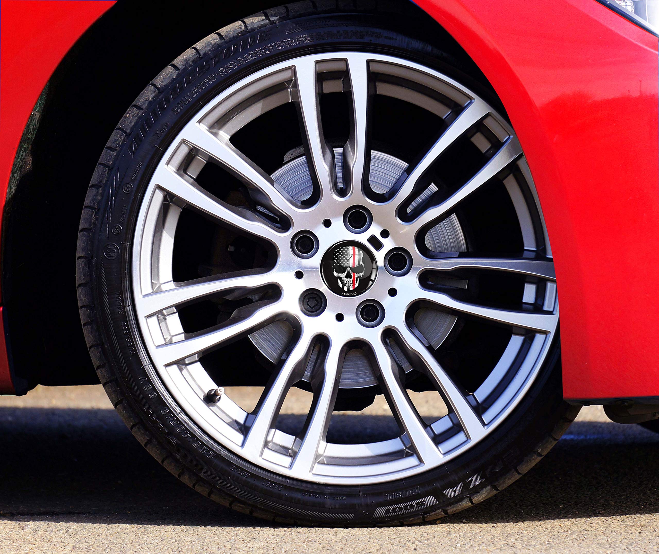 4 X 50Mm Stickers For Wheel Center Hub Caps Cover A 3250