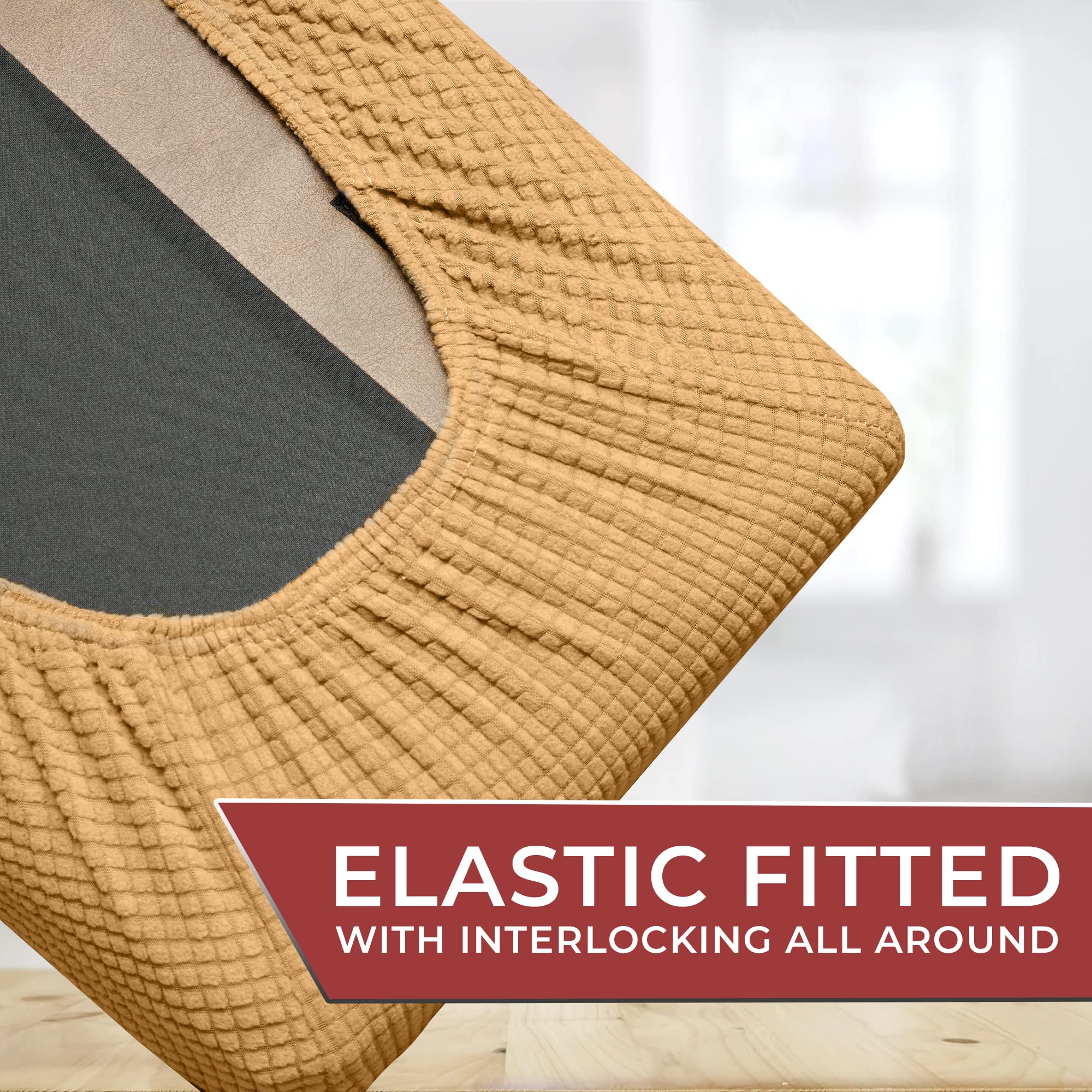 Hudson Comfort RV Dinette Cushion Covers - Microfiber, Sand - 1 Set Backrest & Bench Cover - Fits Most Camper Seats