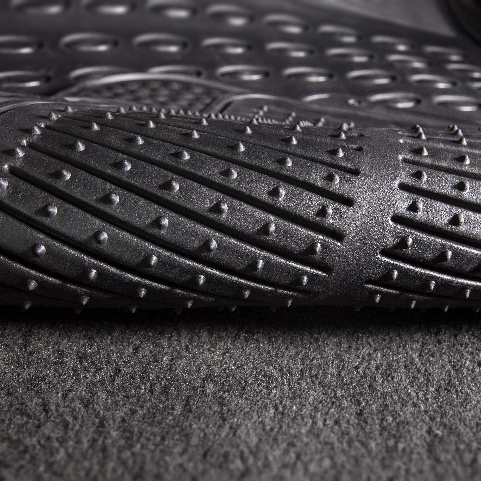 Fh Group Trimmable Vinyl Floor Mats Automotive (Gray) Rear Set - Universal Fit For Cars Trucks And Suvs F11306