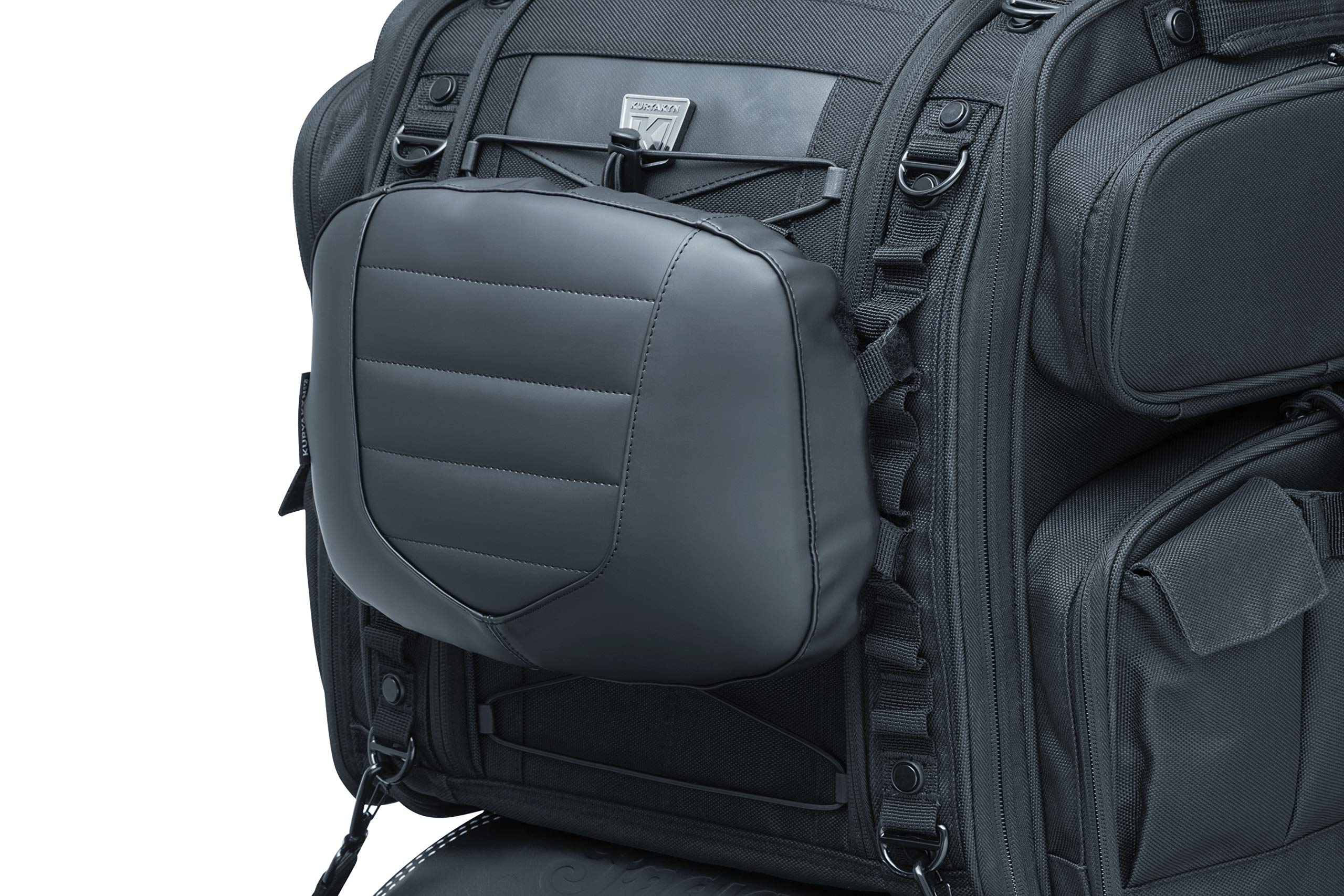 Kuryakyn 5299 Motorcycle Travel Luggage Accessory: Removable Seat Backrest Pad, Multi-Fit For Sissy Bars And Xkursion/Momentum B