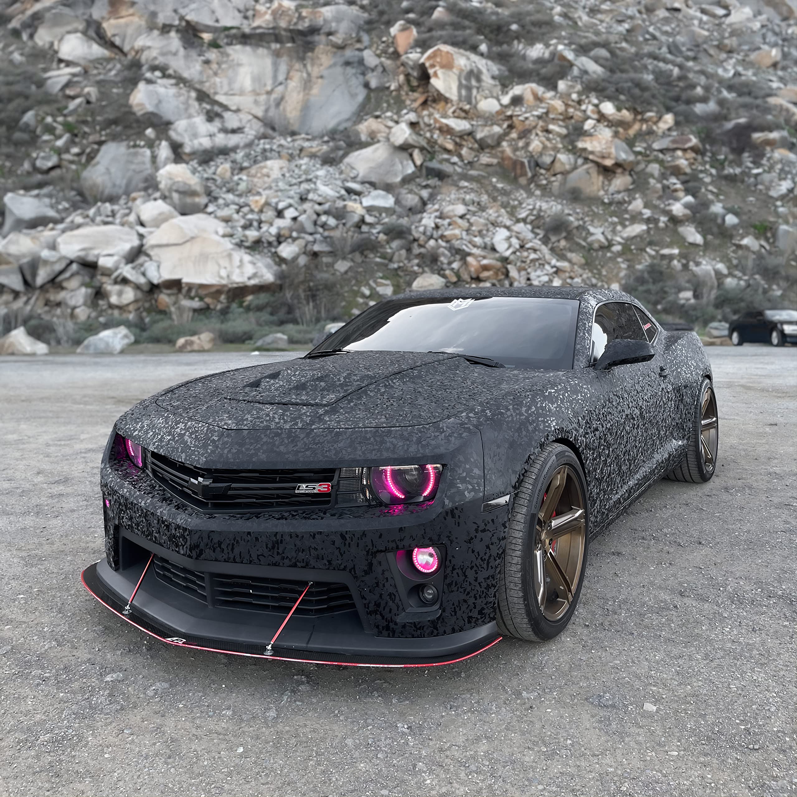 VViViD Forged Composite Carbon Vinyl Wrap - 50ft x 5ft, Black, Durable Vinyl Material
