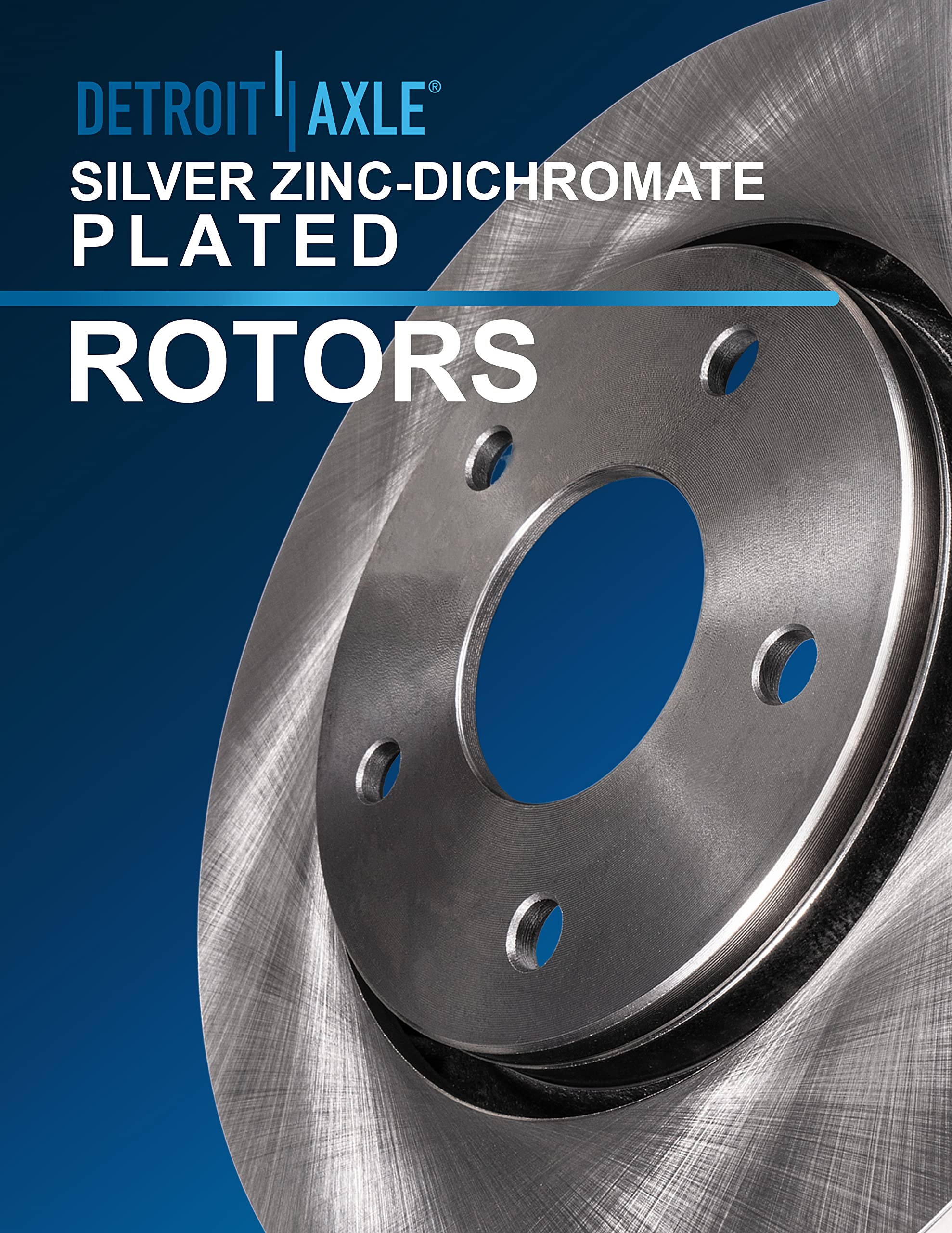 Detroit Axle - Brake Kit For 2013-2023 Nissan Altima Disc Brake Rotors Ceramic Brakes Pads 2014 2015 2016 2017 2018 2019 2020 20