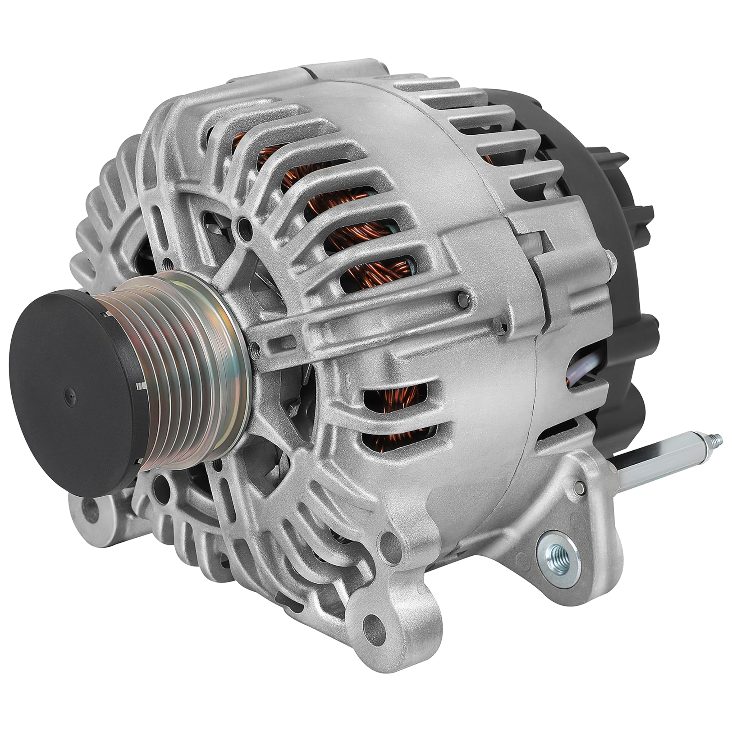 SCITOO Alternator Fits for Volkswagen CC 2009 2010 2011 3.6L- 12V 180Amp CW 6-Groove Pulley, Replace OE 11714