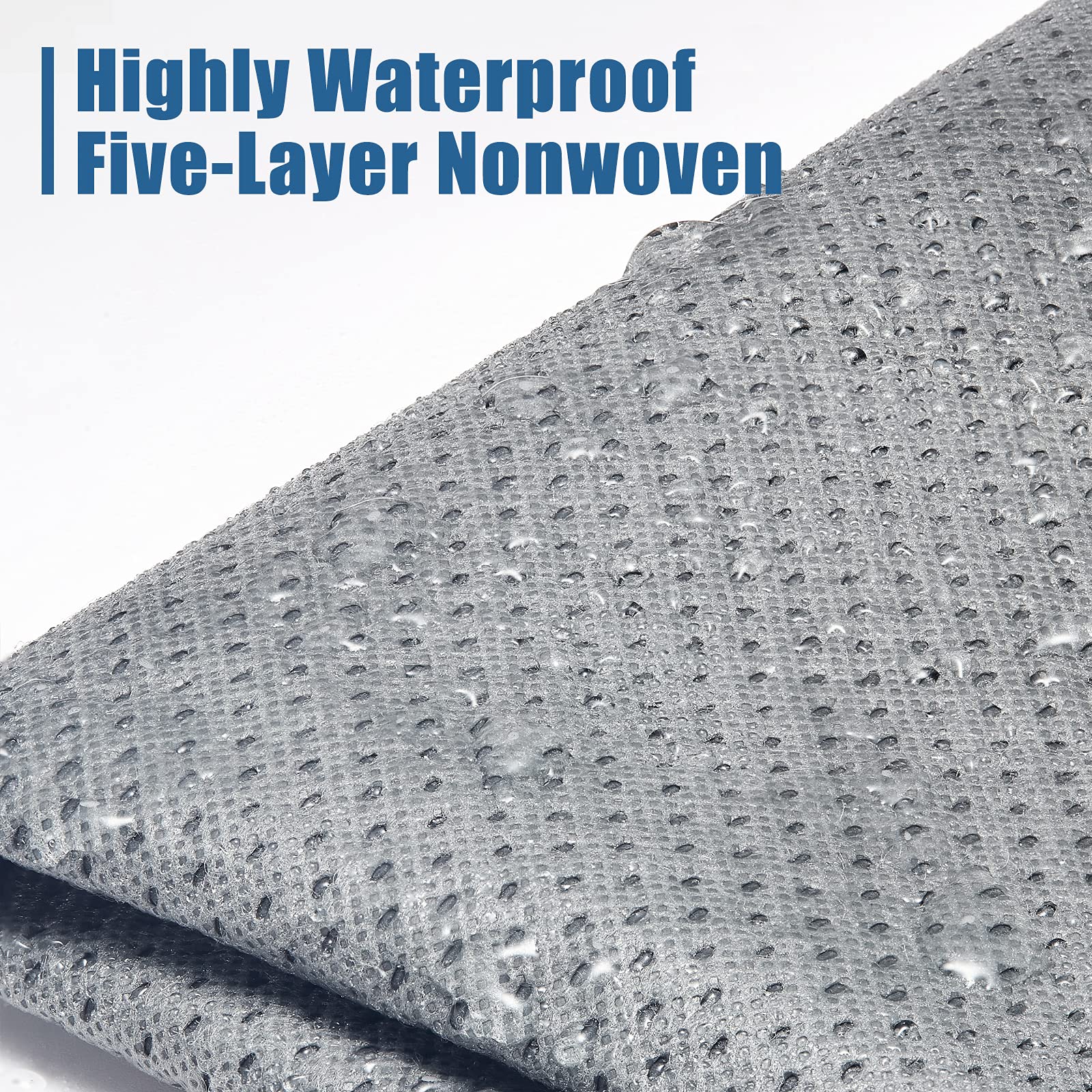 Syeral Tire Covers Set Of 4,Upgraded 5 Layer Nonwoven Rv Wheel Covers, Waterproof Anti-Uv Snow Sun Rain Tire Protectors Covers For Trailer,Camper,Rv,Truck,Suv,33-35Inch(Xl) Gray