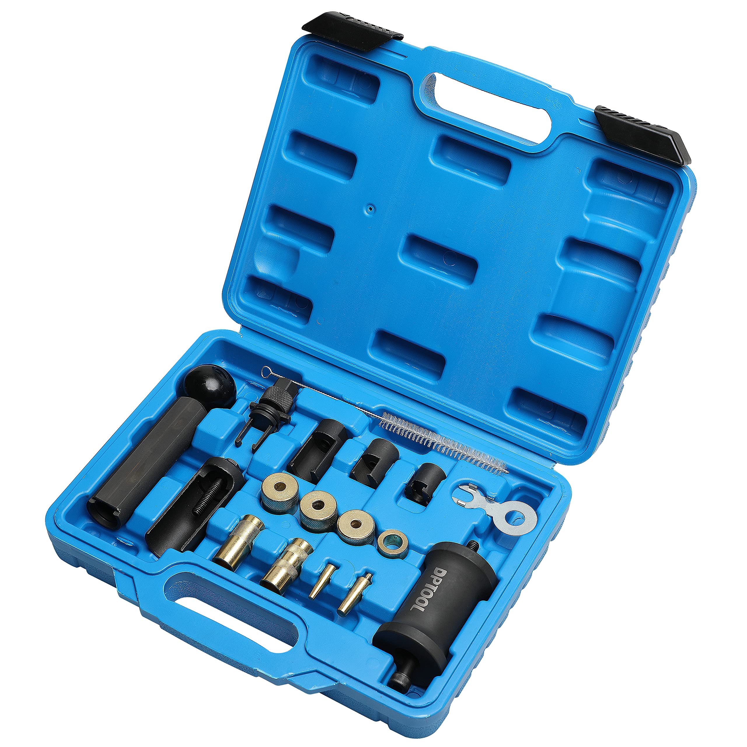 DPTOOL Fuel Injector Puller Set 18PC Steel Kit for Audi VW 1.4-3.6 V6/V8 FSI TSI