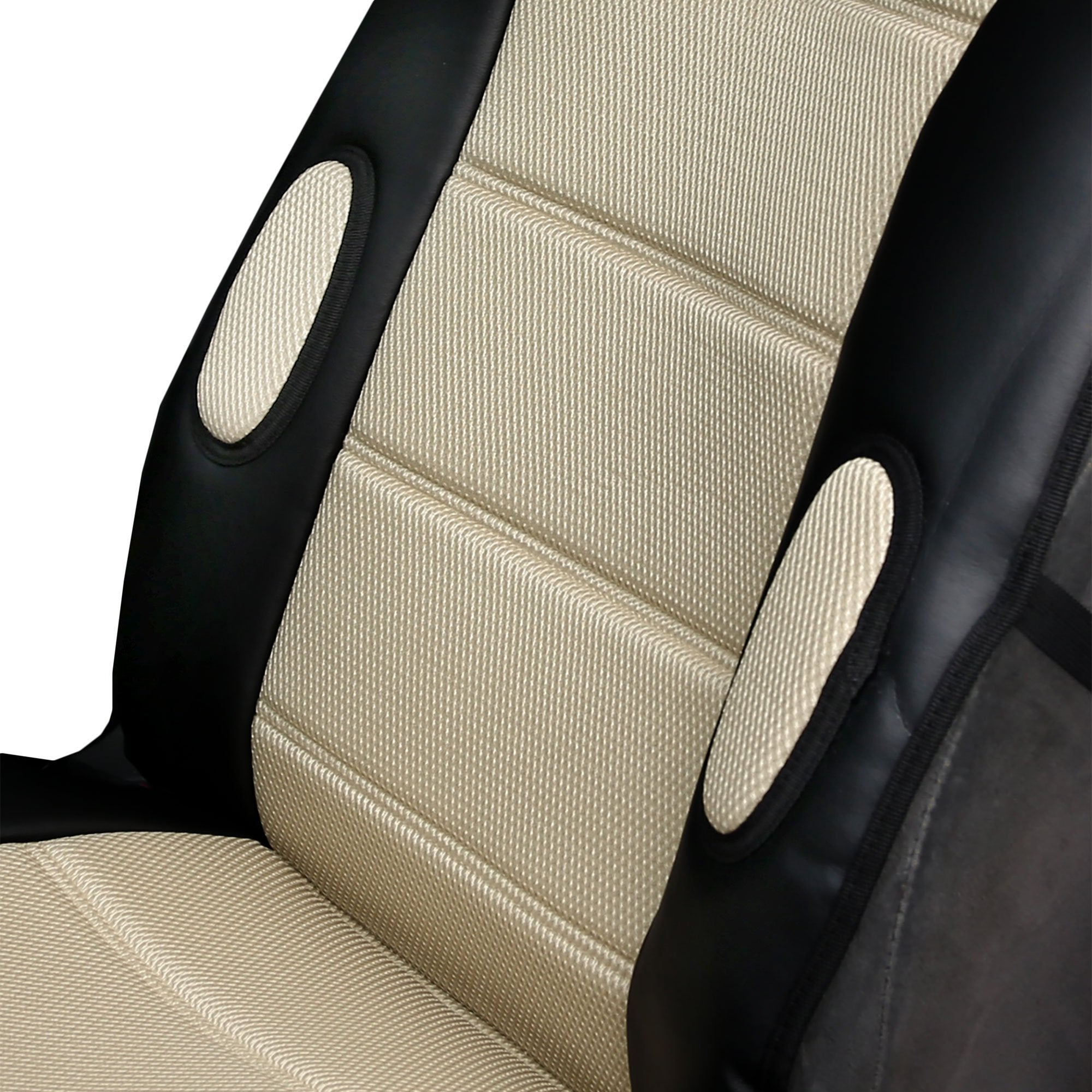 Fh Group Front Set Premium 3D Air Mesh Automotive Seat Cushion - Universal Fit, Car Seat Cushions, Airbag Compatible Car Seat Co