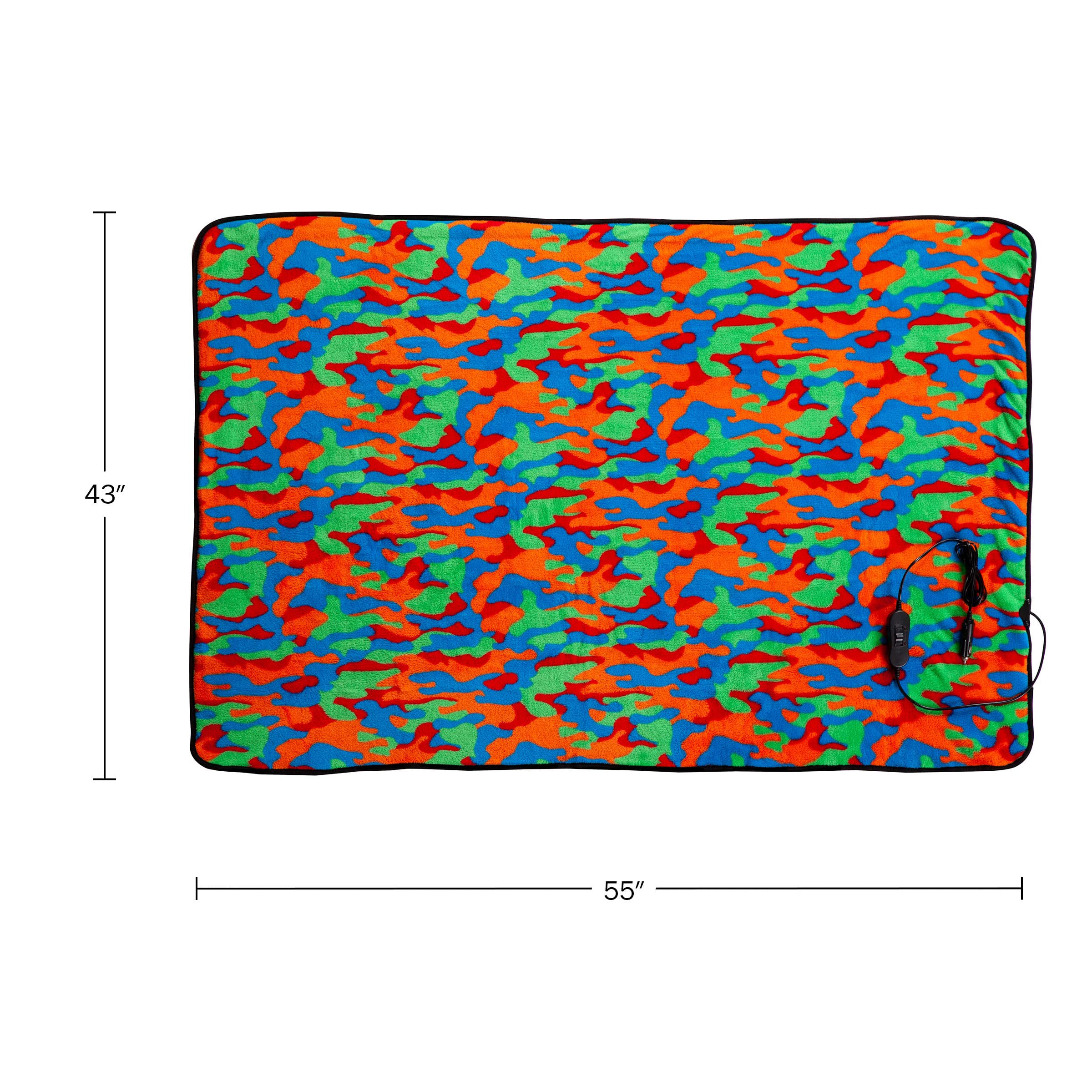 Heated Blanket - Ultra Soft Fleece Throw Powered By 12V Auxiliary Power Outlet For Travel Or Camping - Winter Car Accessories By