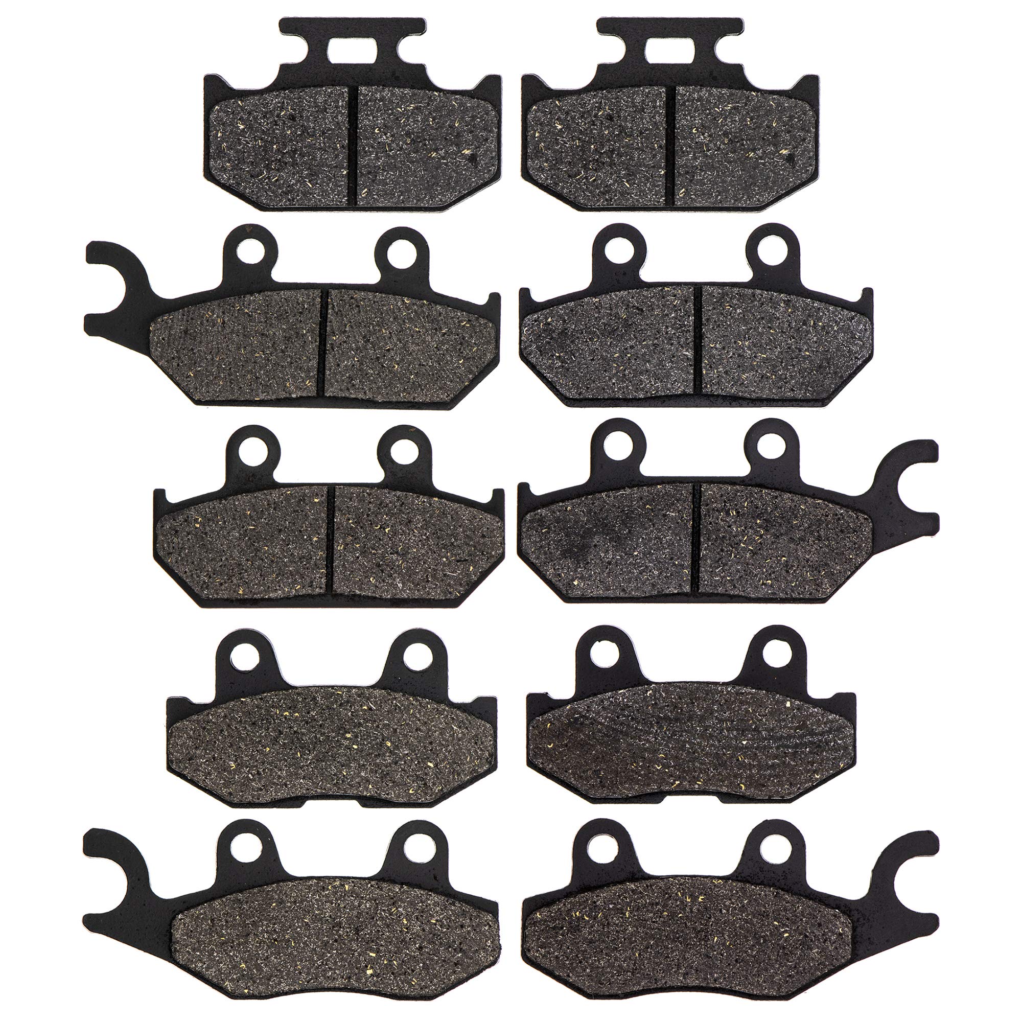 NICHE Brake Pad Kit for Yamaha Viking 700 VI Wolverine X4 R-Spec 1XD-25805-00-00 1XD-25805-10-00 Front Rear Semi-Metallic