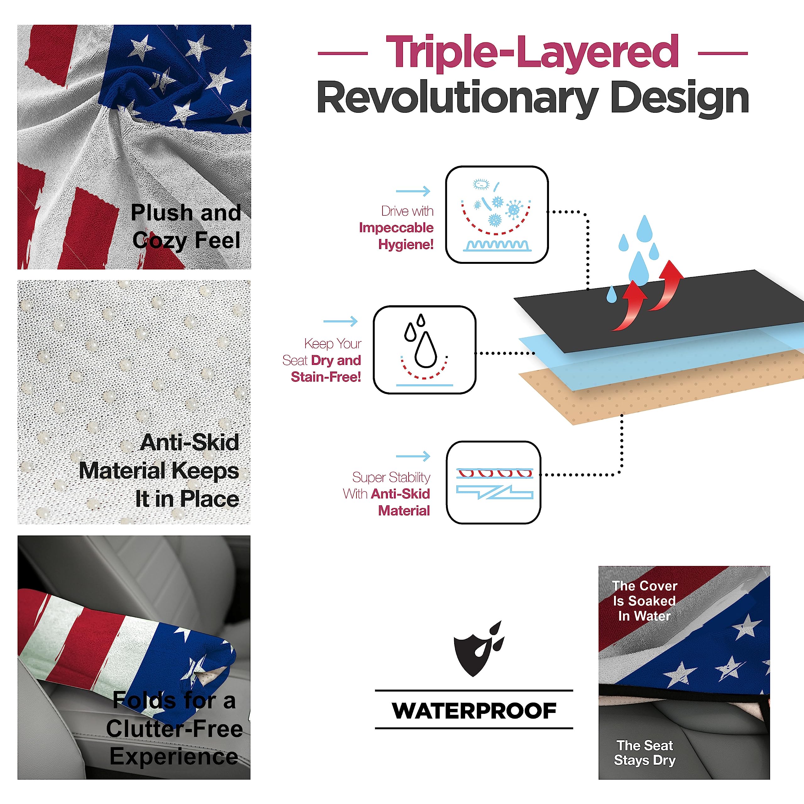 Lebogner Waterproof Seat Cover, Sweating Towel For Post Gym Workout, Running, Swimming, And Beach, Universal Fit Anti-Slip Seat