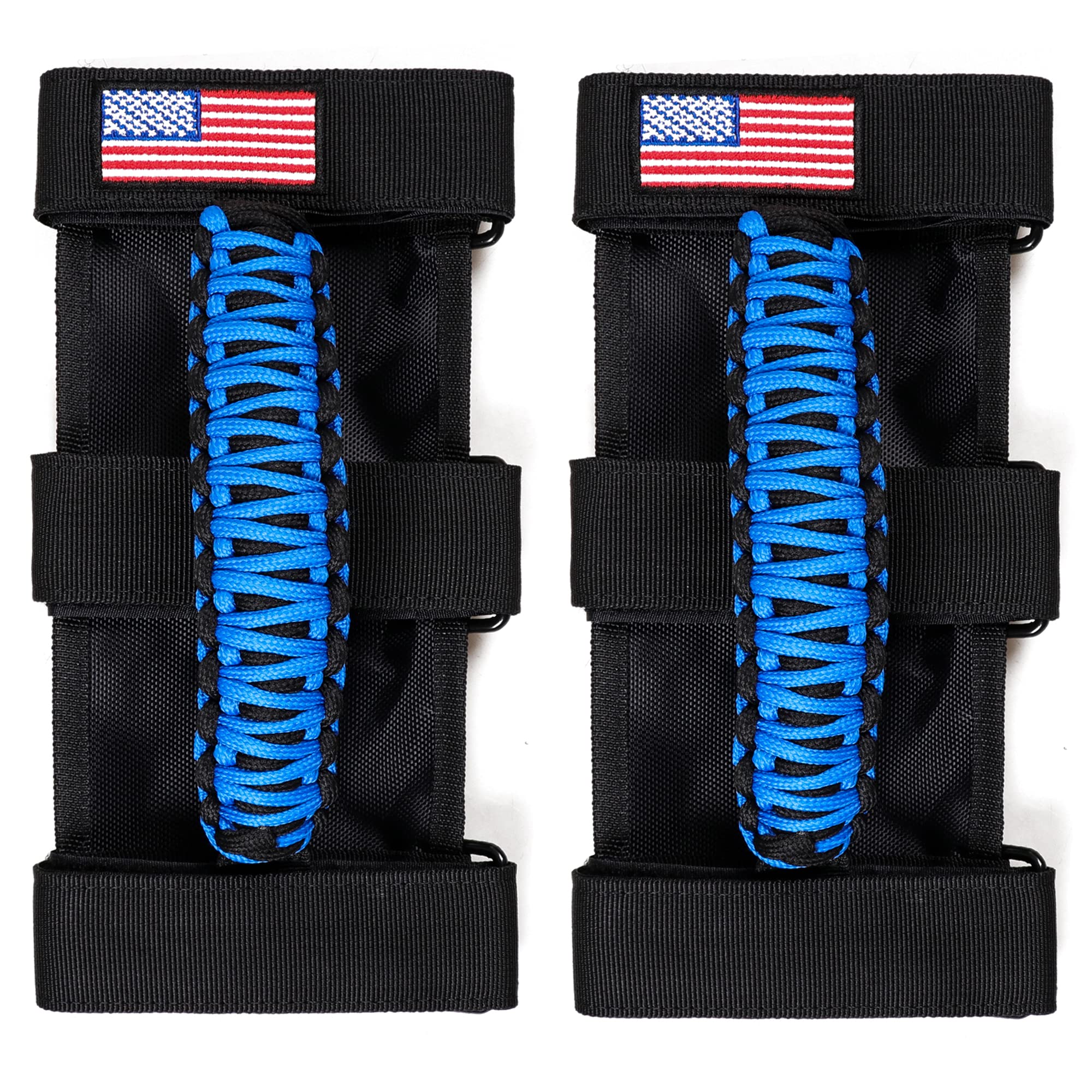 Bestaoo 2 X Roll Bar Grab Handles Paracord Grip Handle For Jeep Wrangler Yj Tj Jk Jl & Gladiator Jt 1955-2022 Utv Atv, Fit For 2