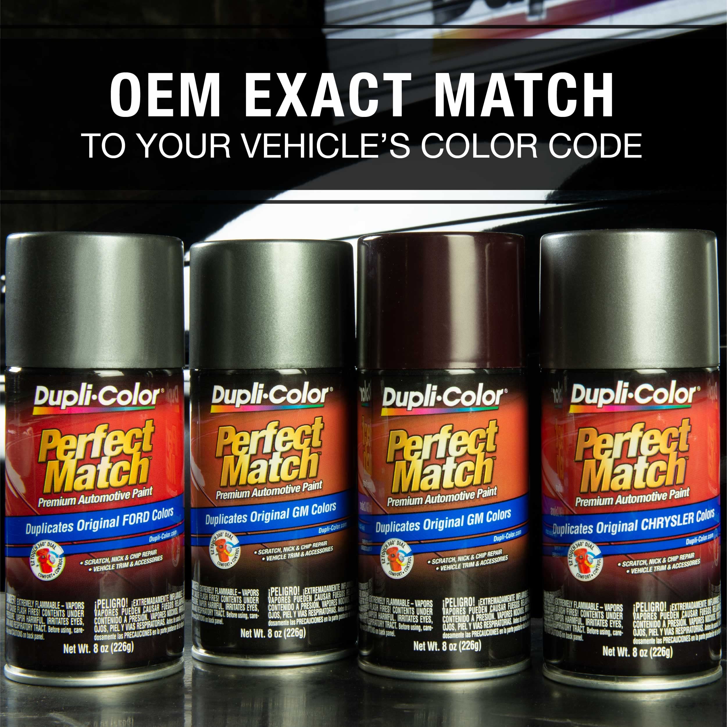 Dupli-Color Ebfm03417 Perfect Match Automotive Spray, Ford Silver Frost, Ts – 8 Oz. Aerosol Can