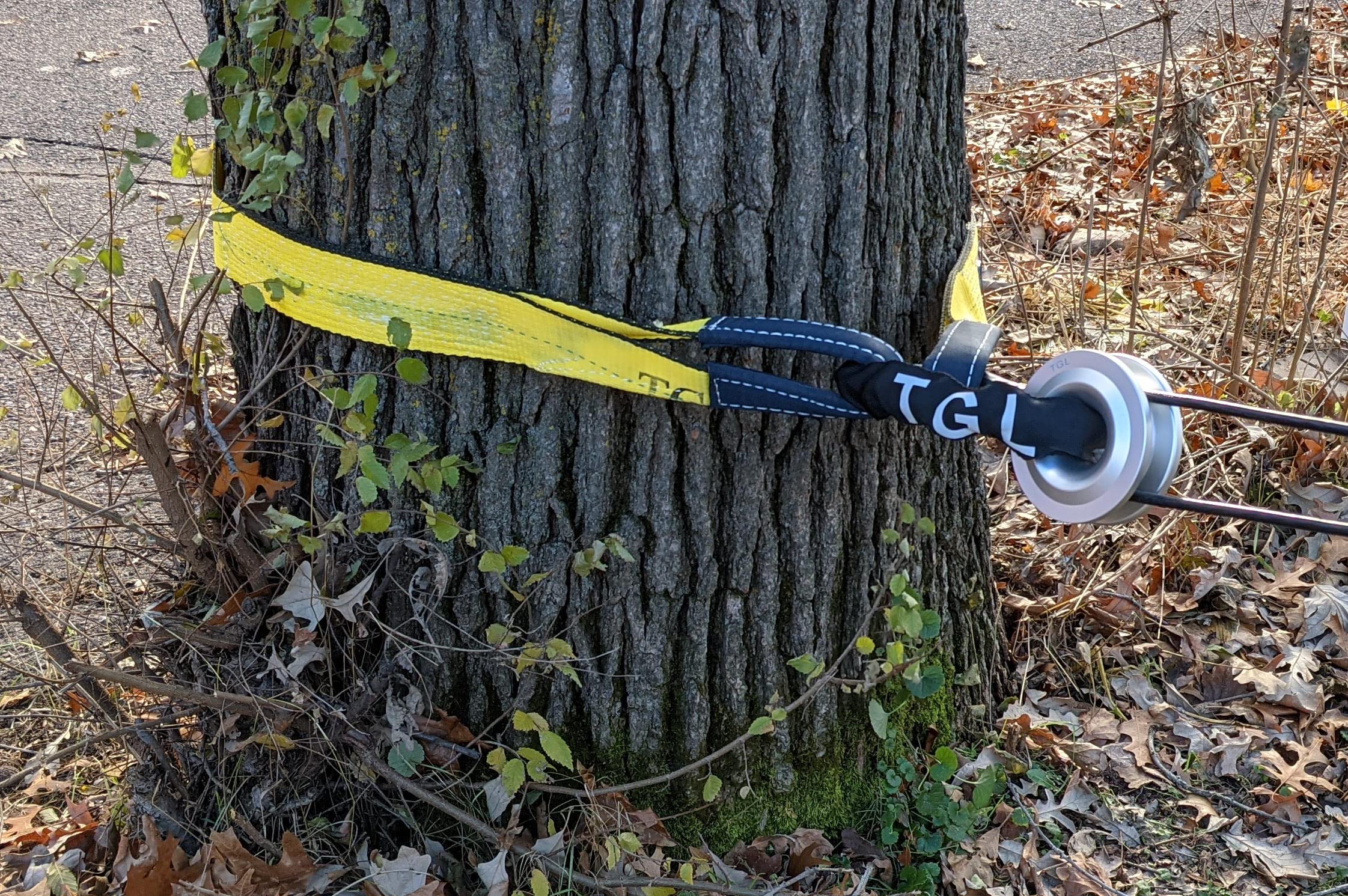 Tgl 3 Inch, 8 Foot Tree Saver, Winch Strap, Tow Strap 30,000 Pound Capacity Yellow