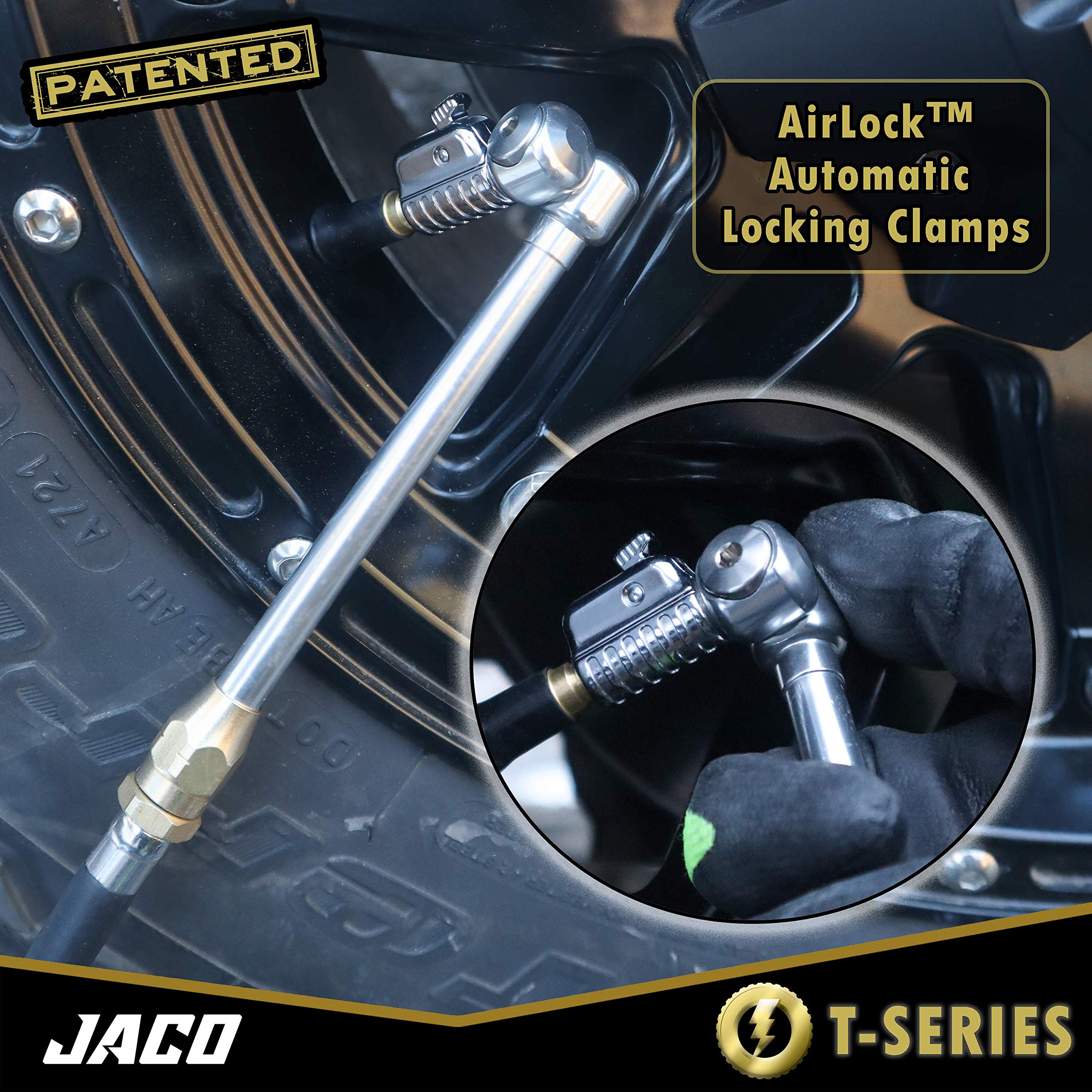 JACO Superior Products T-Series Air Chuck - 1/4" F-NPT Open Flow Tire Inflator