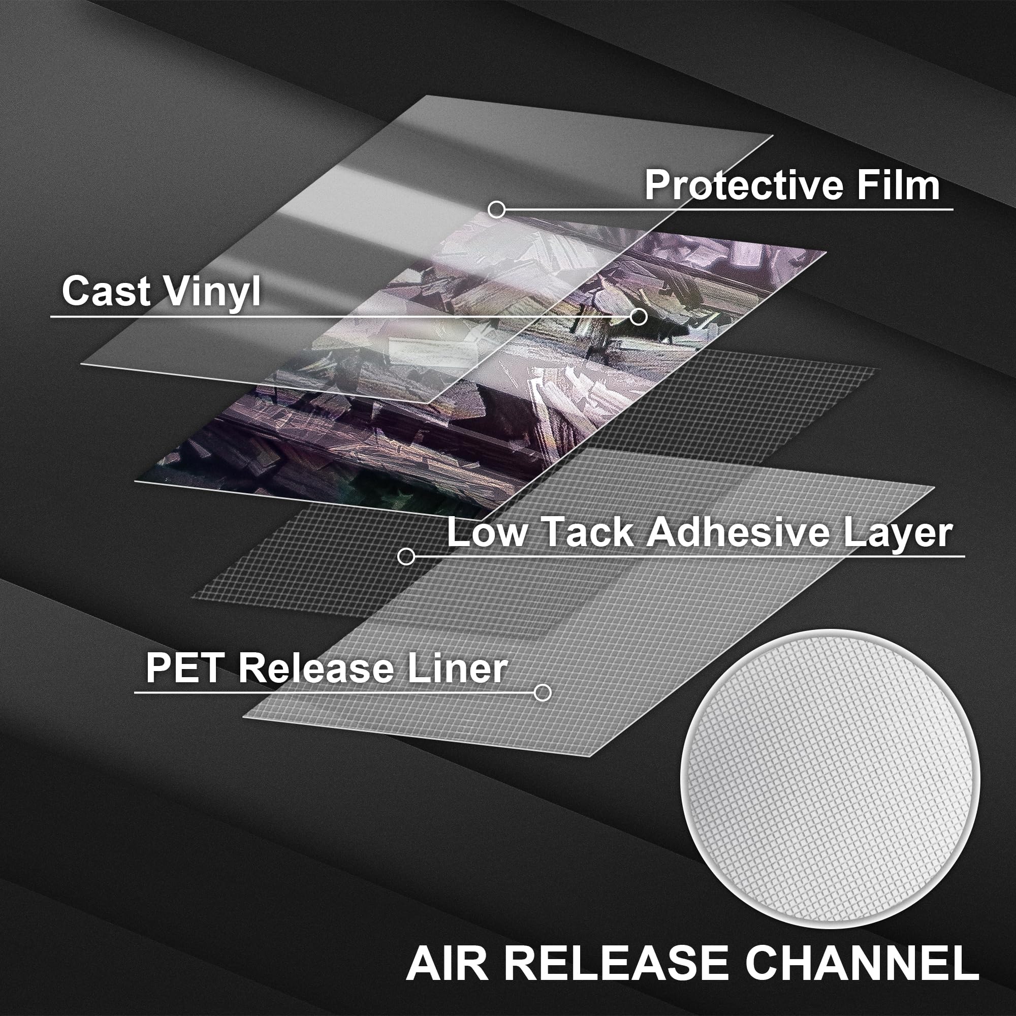 Lypumso Holographic Forged Carbon Fiber Vinyl Wraps, Silver Rainbow Laser Vinyl Wraps For Cars, High Gloss Exterior Interior Dec