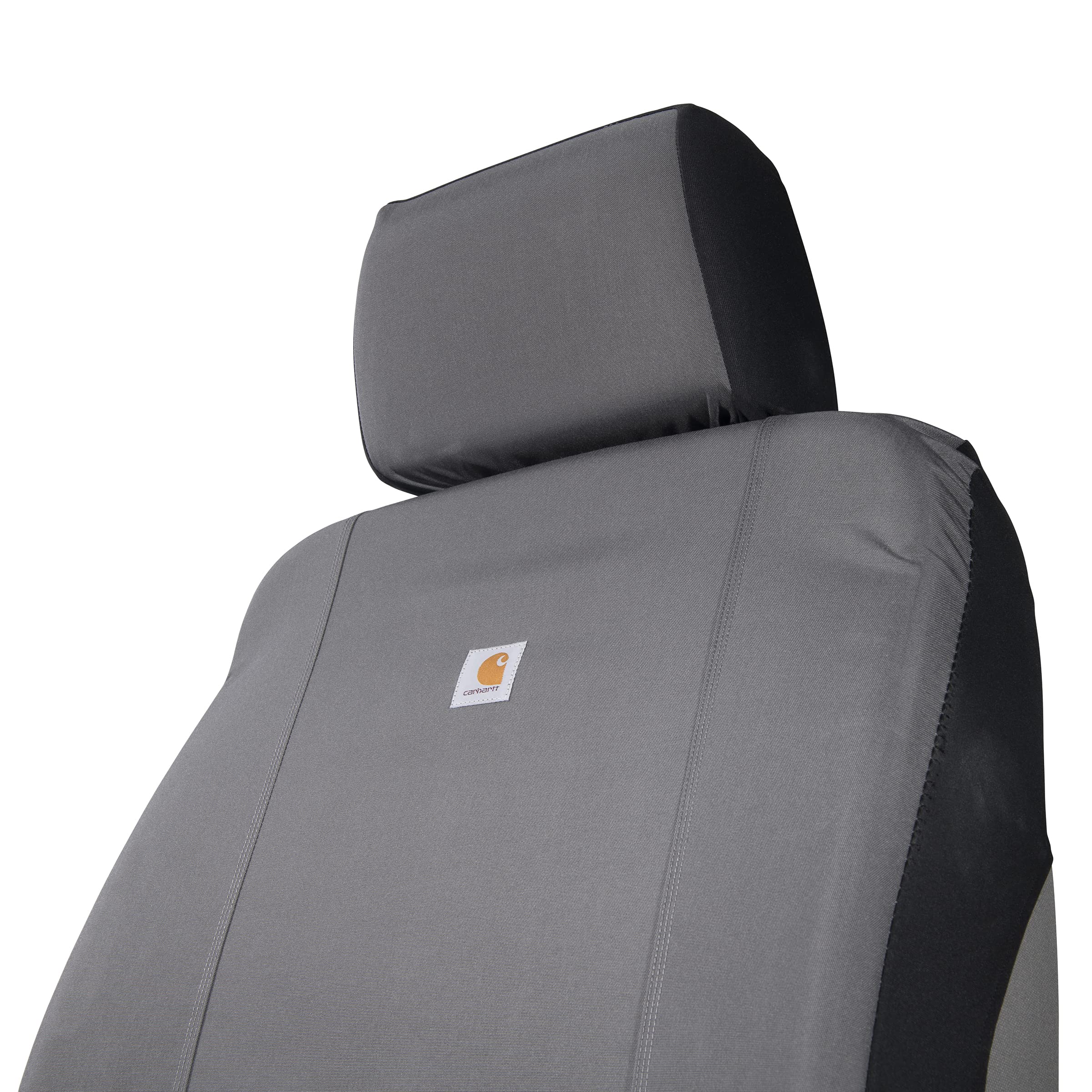 Carhartt Fitted Bucket Seat Covers, Durable Nylon Duck Canvas, One Size, Gravel, Model C000139900199