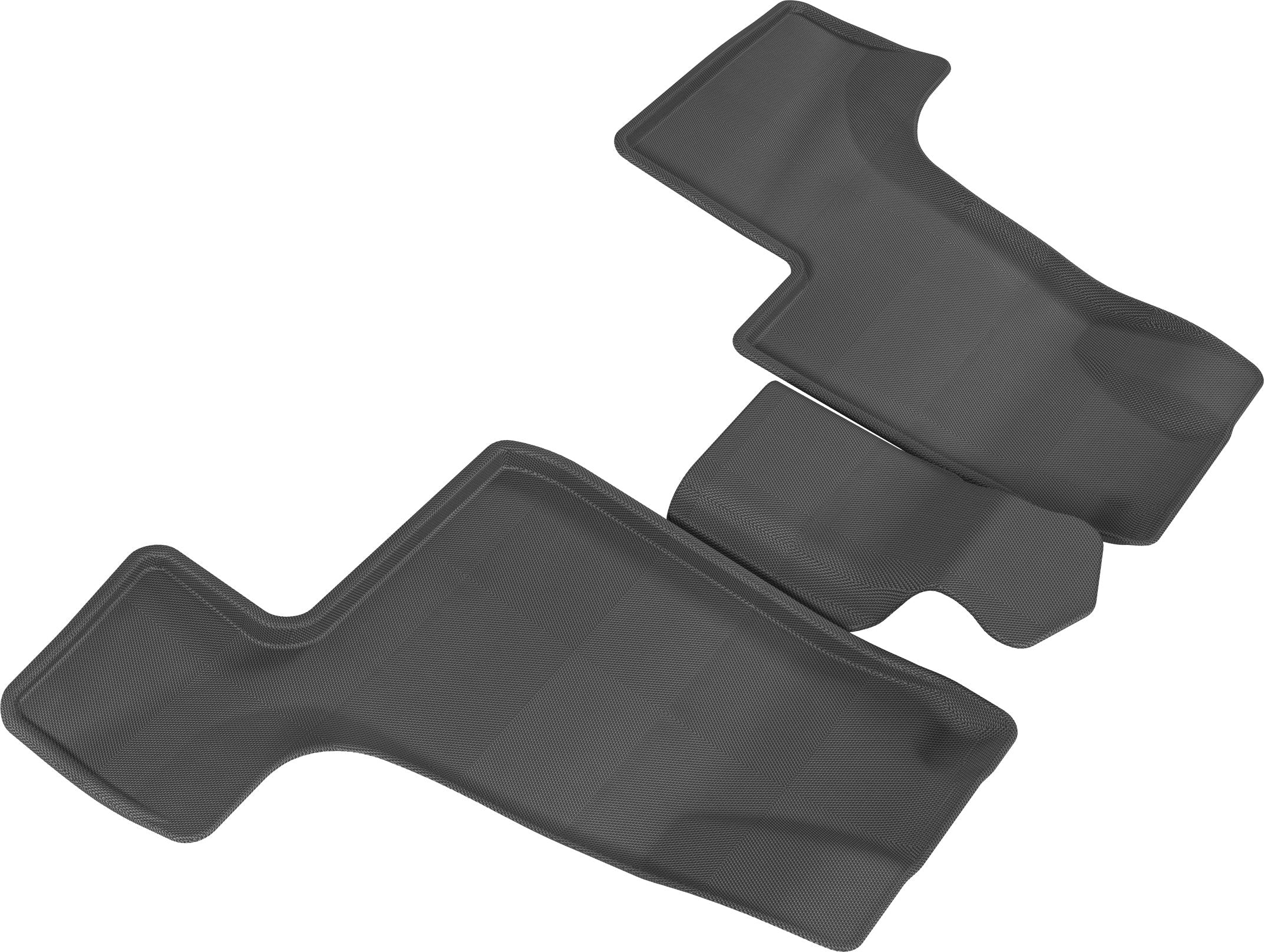 3D Maxpider Custom Fit Kagu All-Weather Floor Mat (Black) Compatible With Mercedes-Benz Gls/Amg Gls63 Suv (X166) 2017-2019 / Gl-