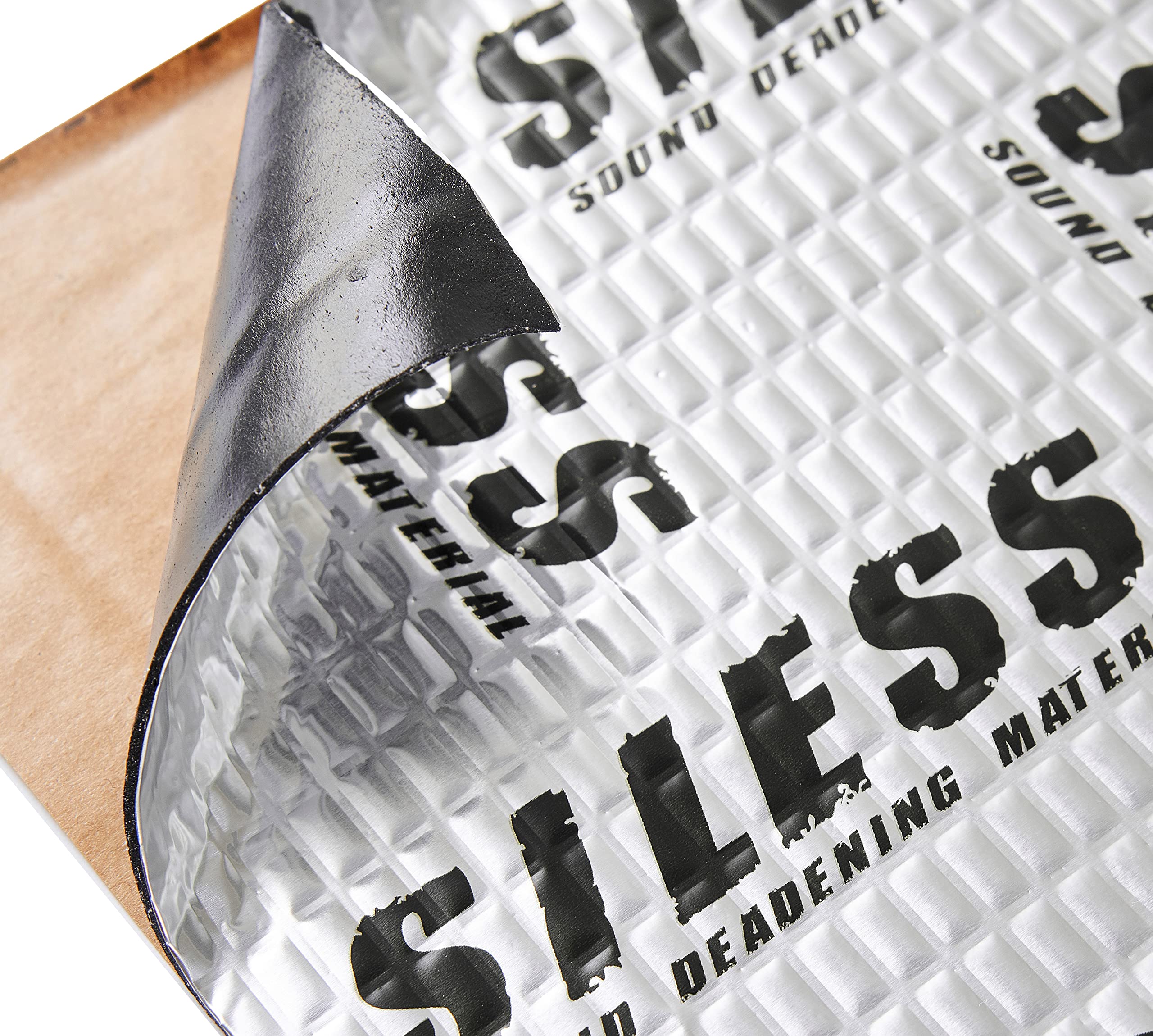 Siless 80 Mil (2Mm) 18 Sqft (1.7 Sqm) Car Sound Deadening Mat - Butyl Automotive Sound Deadener - Noise Insulation And Vibration